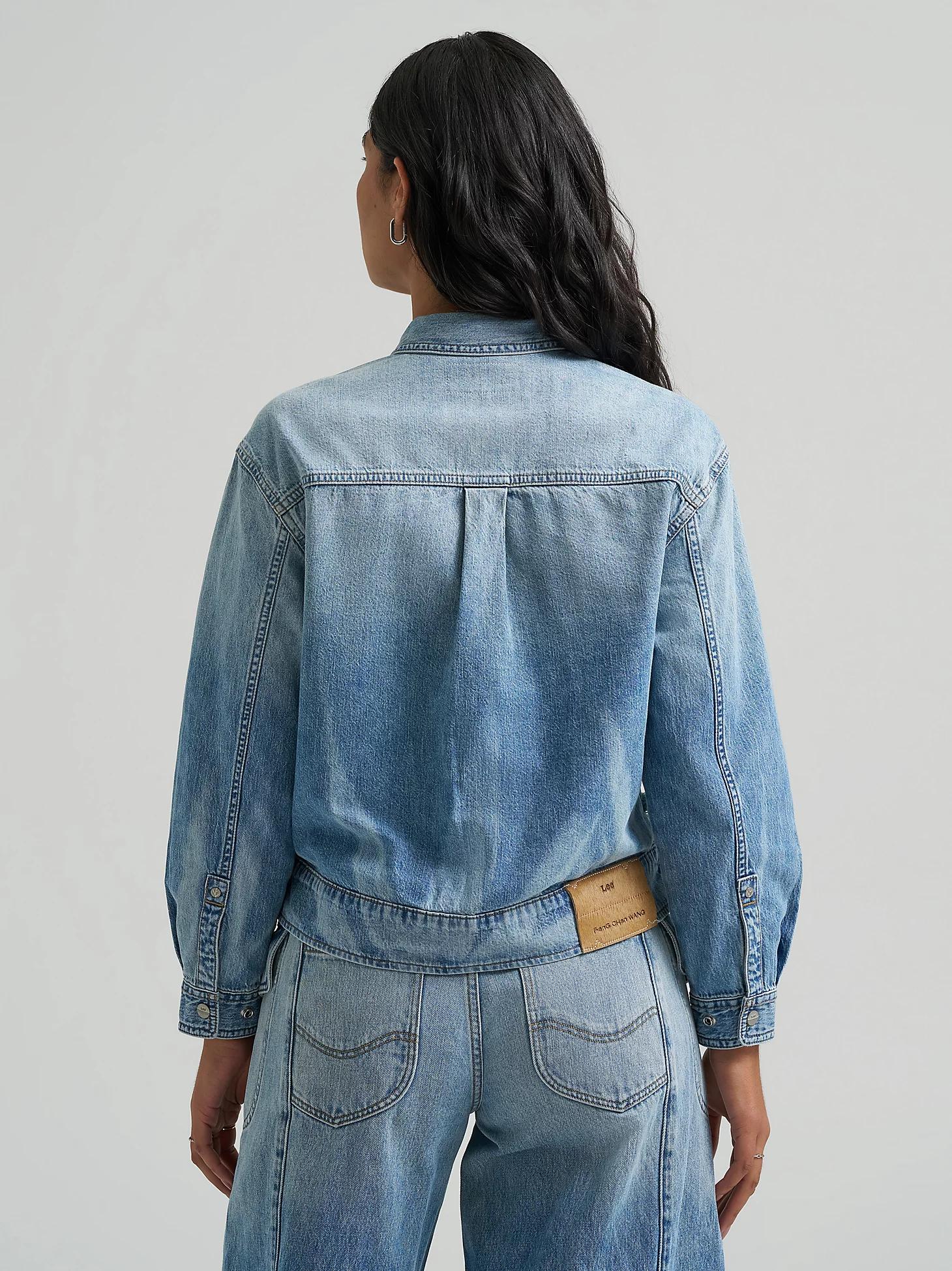 Women's Lee® x Feng Chen Wang Denim Peplum Shirt | Women's Tops & Tees | Lee® Product Image