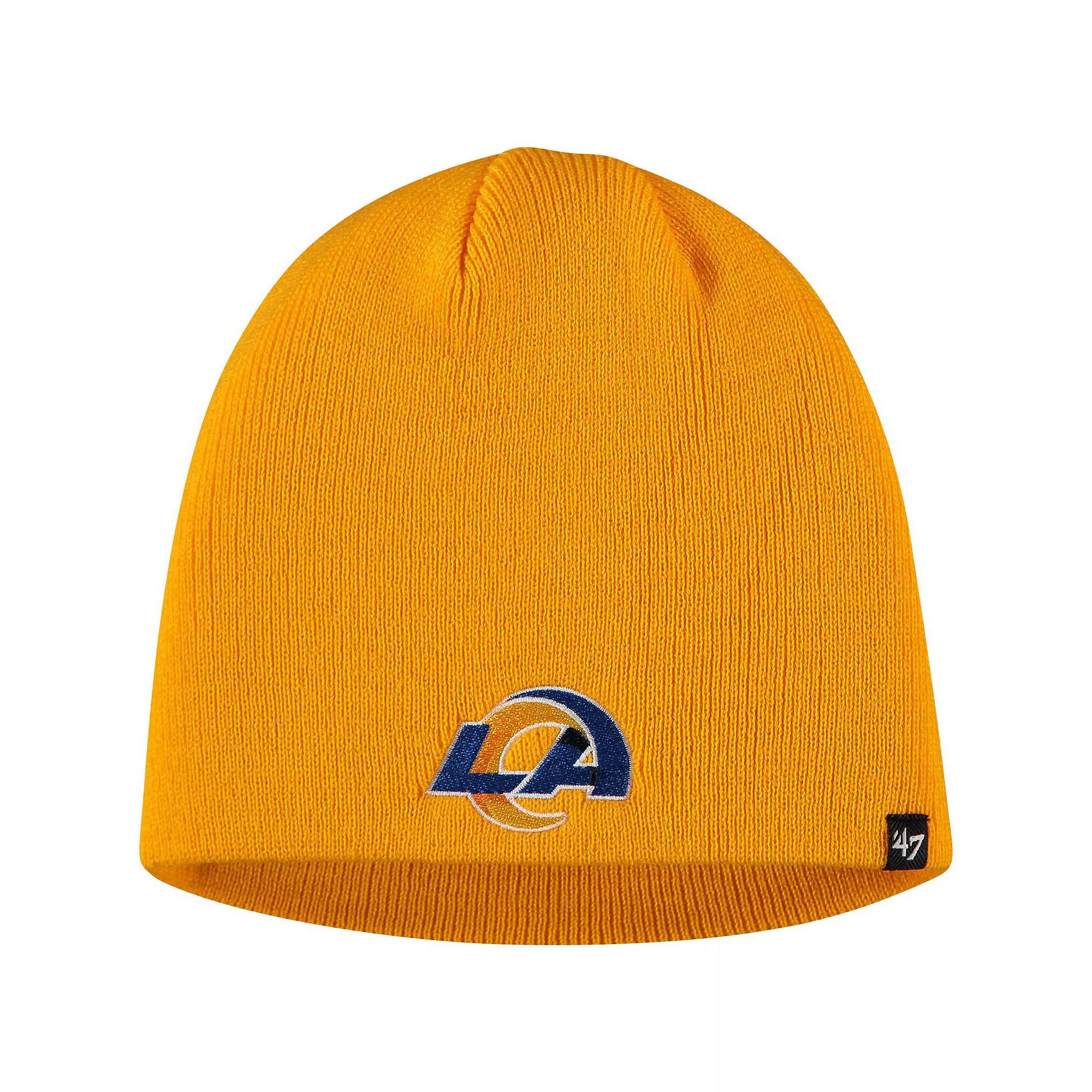 Men's '47 Gold Los Angeles Rams Secondary Logo Knit Beanie Product Image