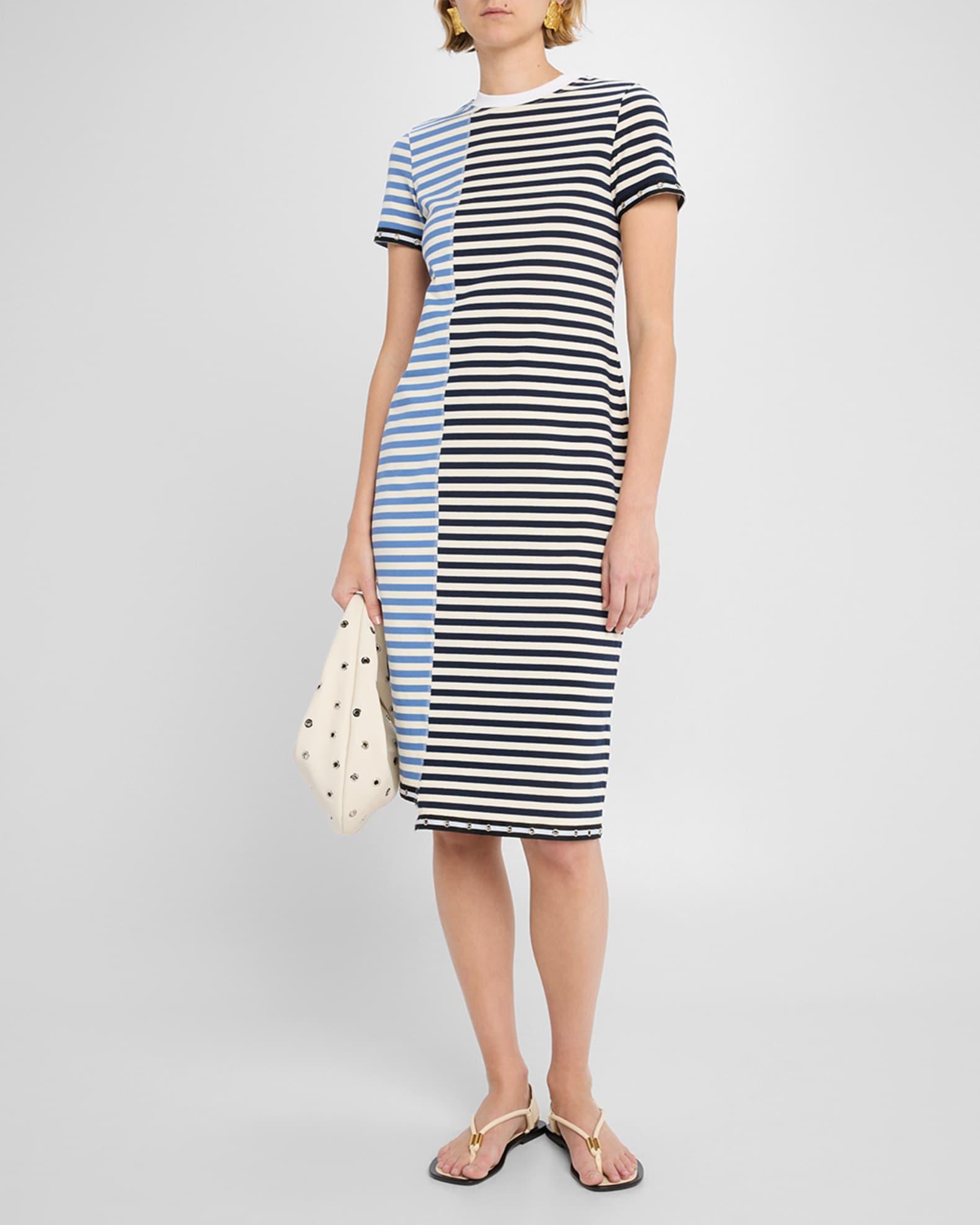 Short-Sleeve Patchwork T-Shirt Dress Product Image