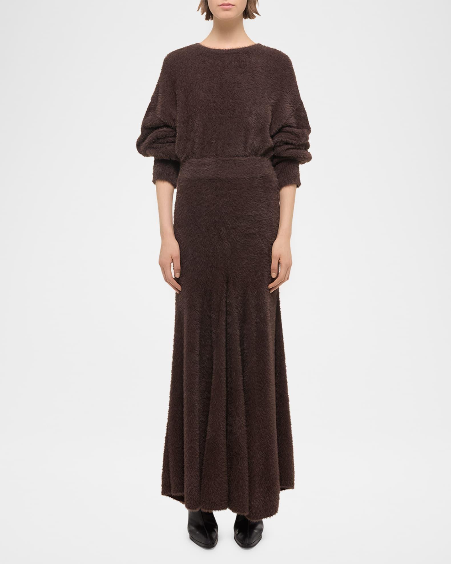 Fuzzy Eyelash Maxi Skirt Product Image