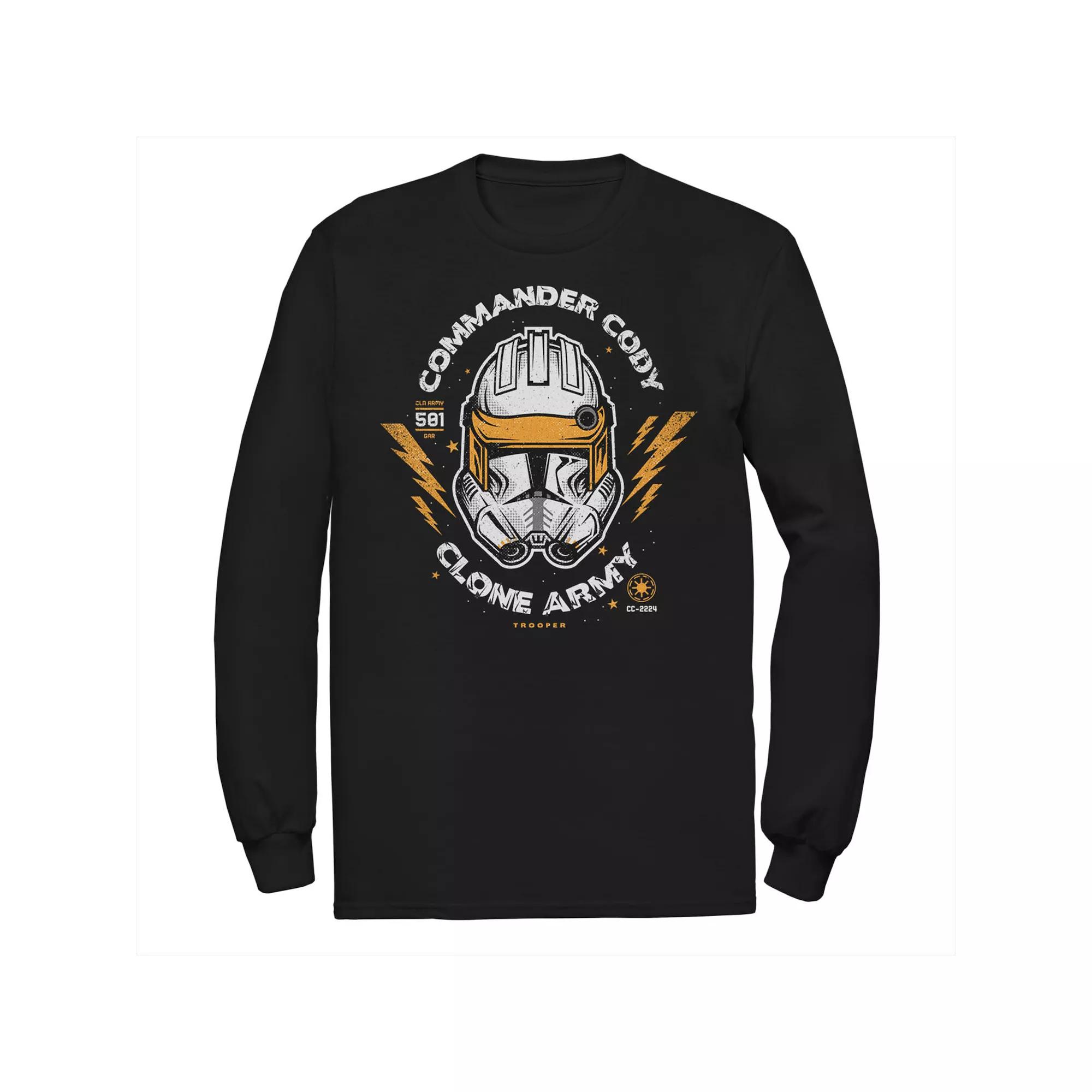 Men's Star Wars Commander Cody Clone Army Head Shot Tee, Size: Medium, Black Product Image