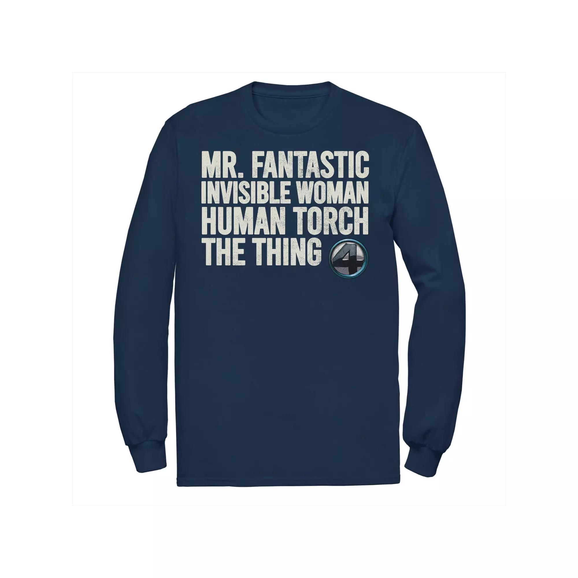 Men's Marvel Fantastic Four Team Name Stack Tee,  Product Image