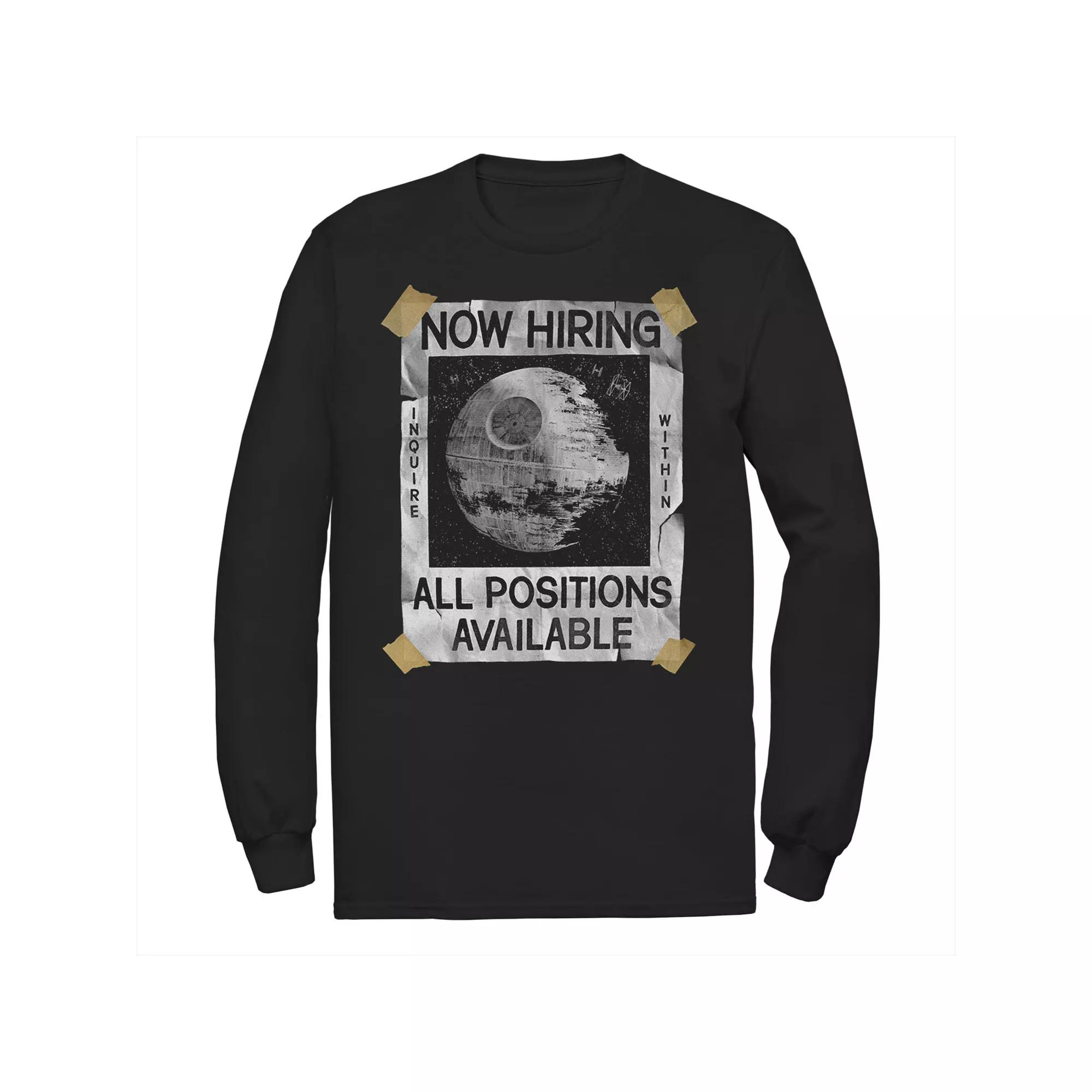 Men's Star Wars Now Hiring On The Death Star Tee,  Product Image