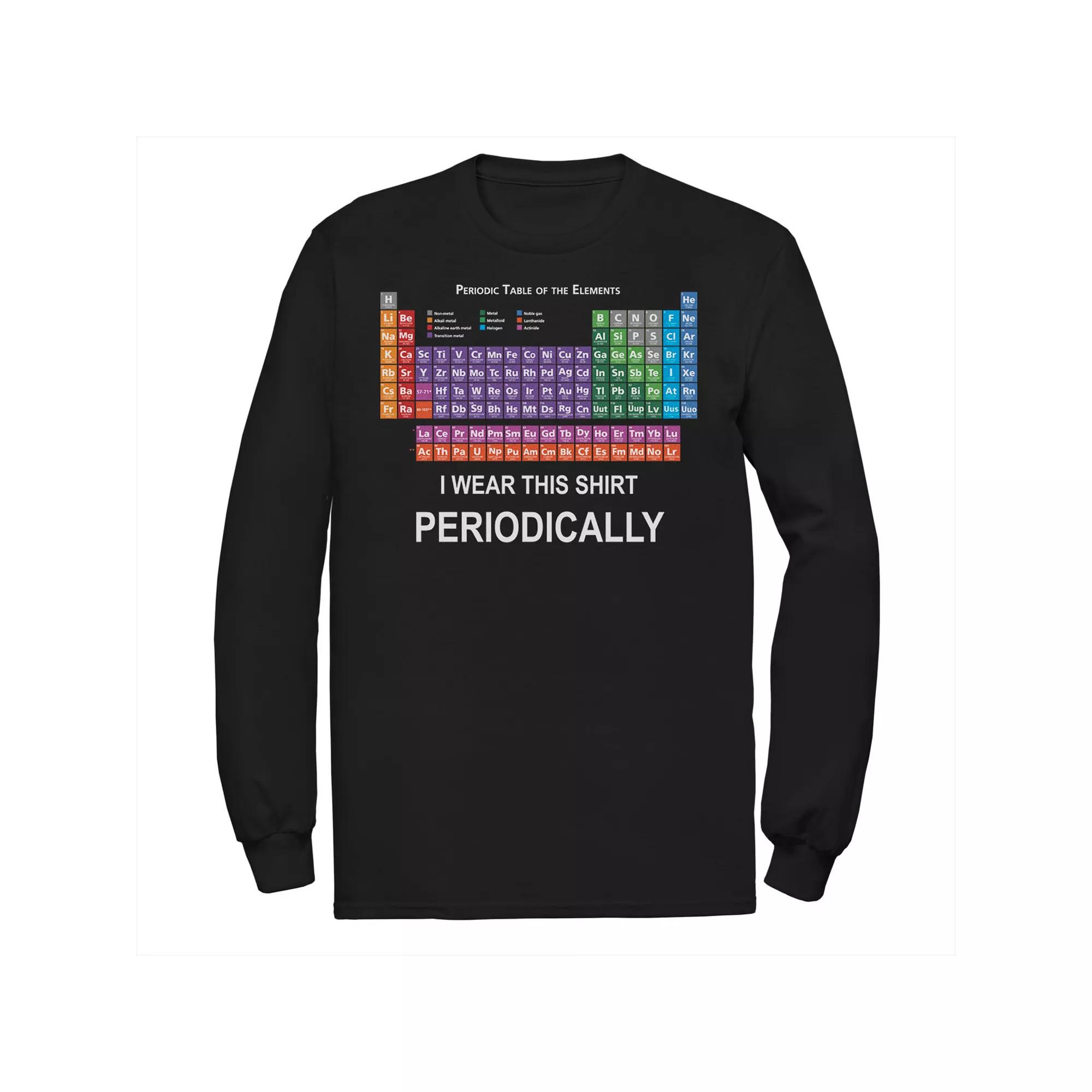 Men's Periodic Table Of Elements Chemistry Humor Tee,  Product Image