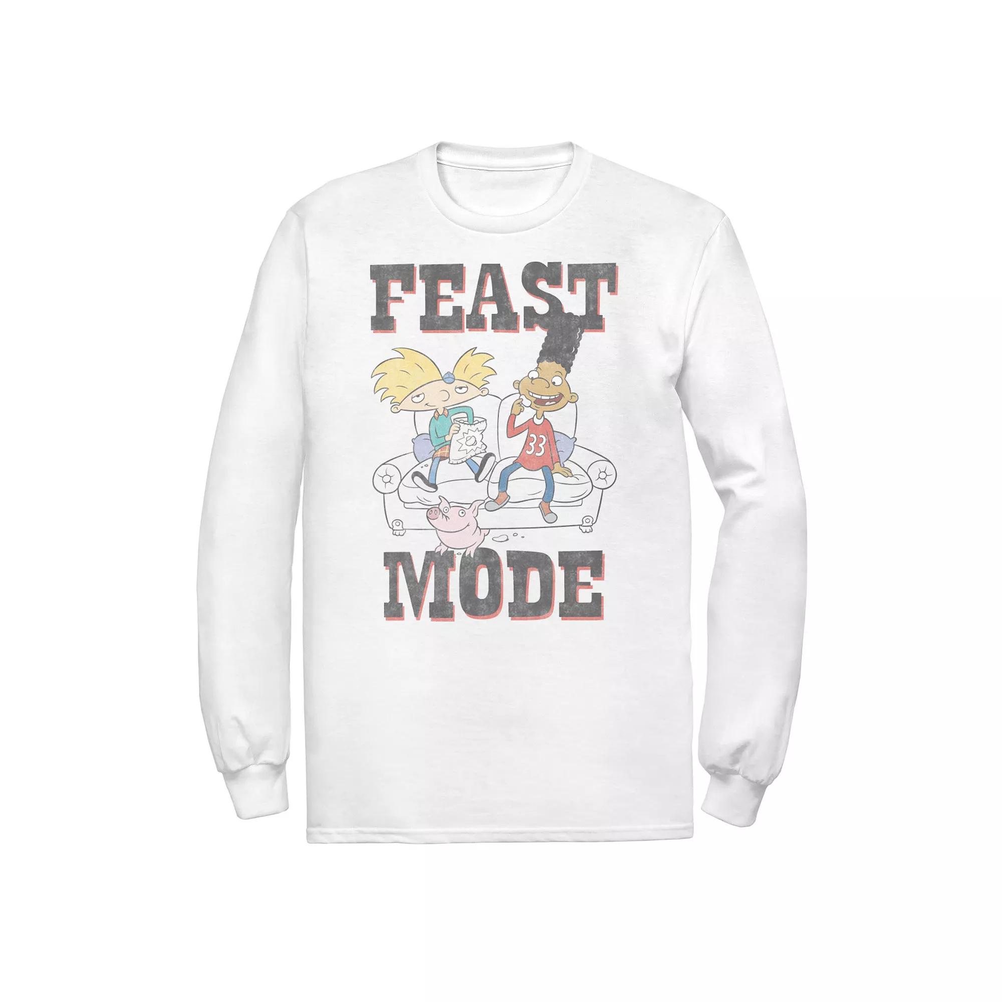 Men's Hey Arnold Feast Mode Vintage Long Sleeve Tee,  Product Image