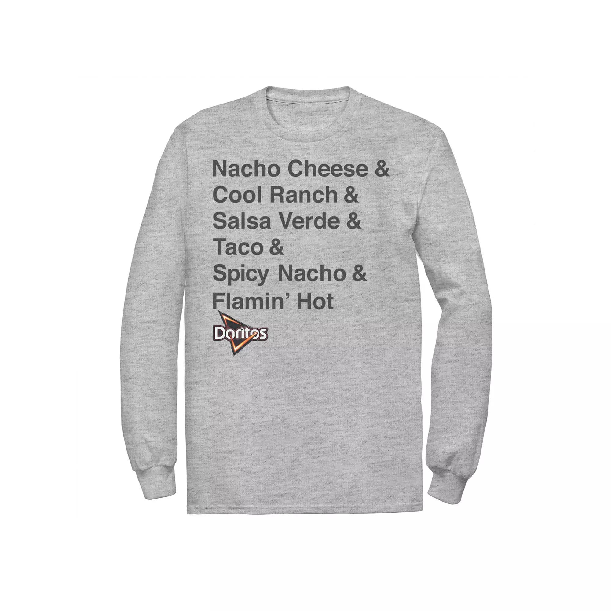 Big & Tall Doritos Tortilla Chips Flavors Long Sleeve Graphic Tee, Men's,  Product Image
