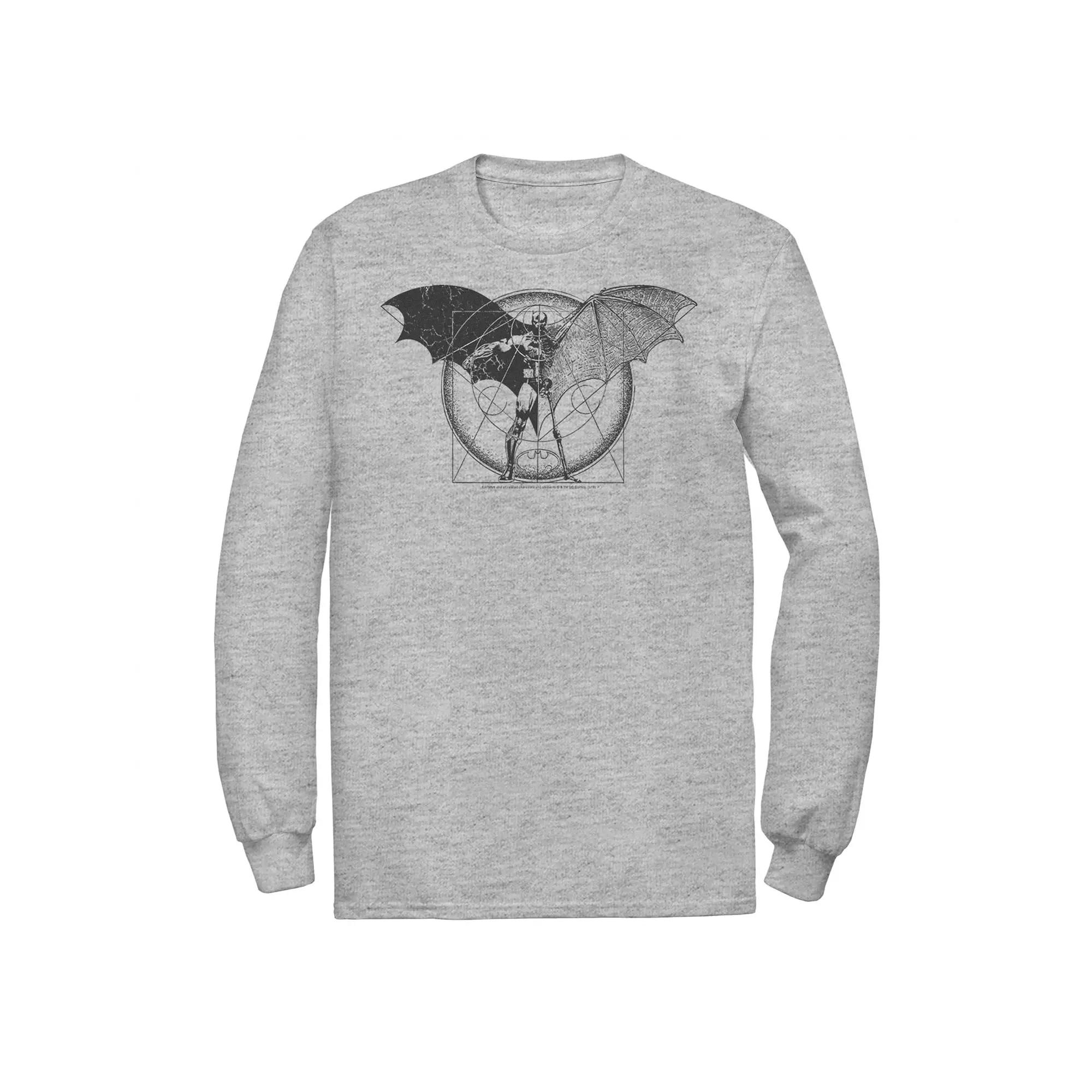 Men's DC Comics Batman Half Skeleton Sketched Poster Tee,  Product Image