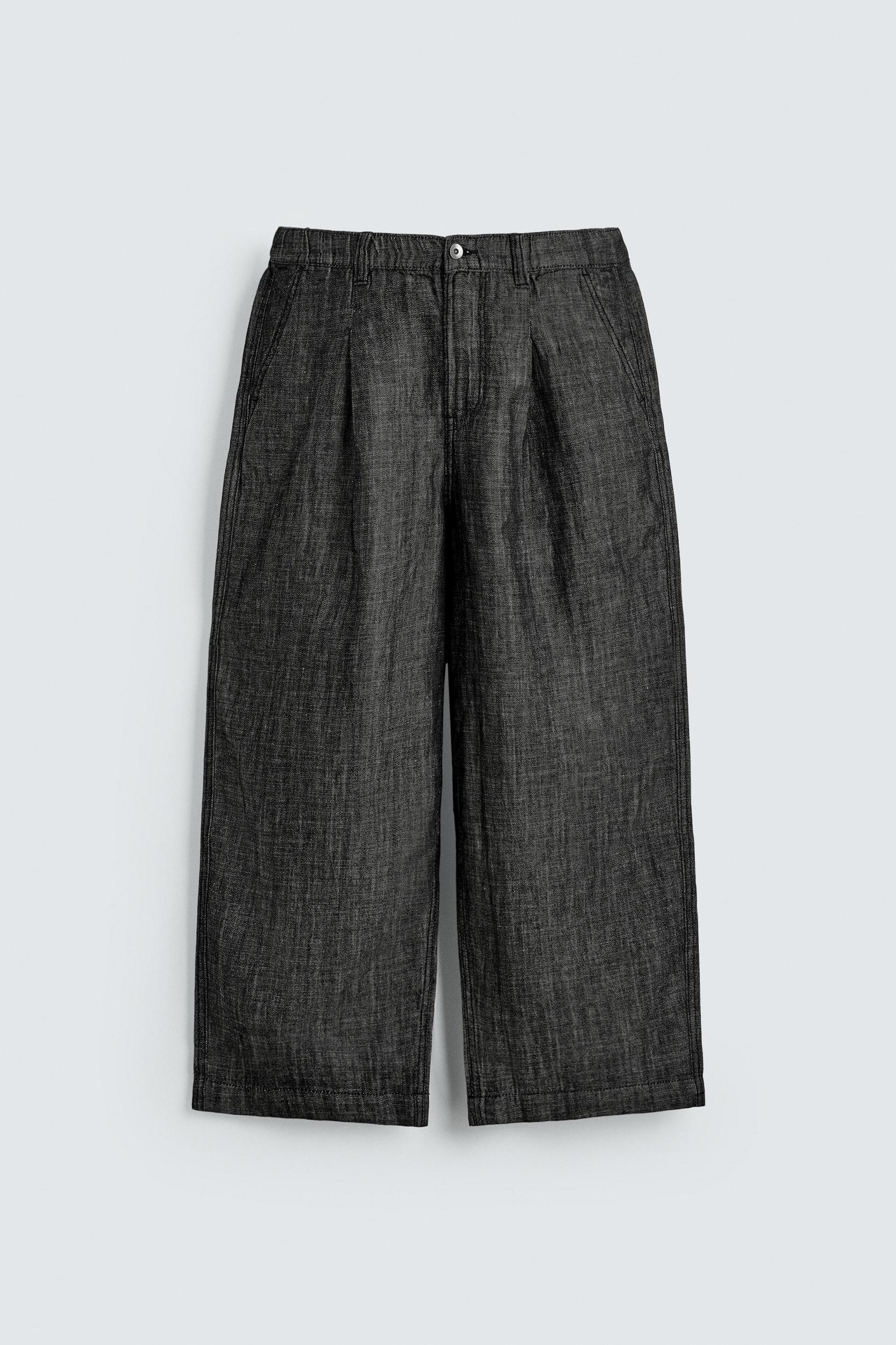 RELAXED FIT COTTON - LINEN PANTS Product Image
