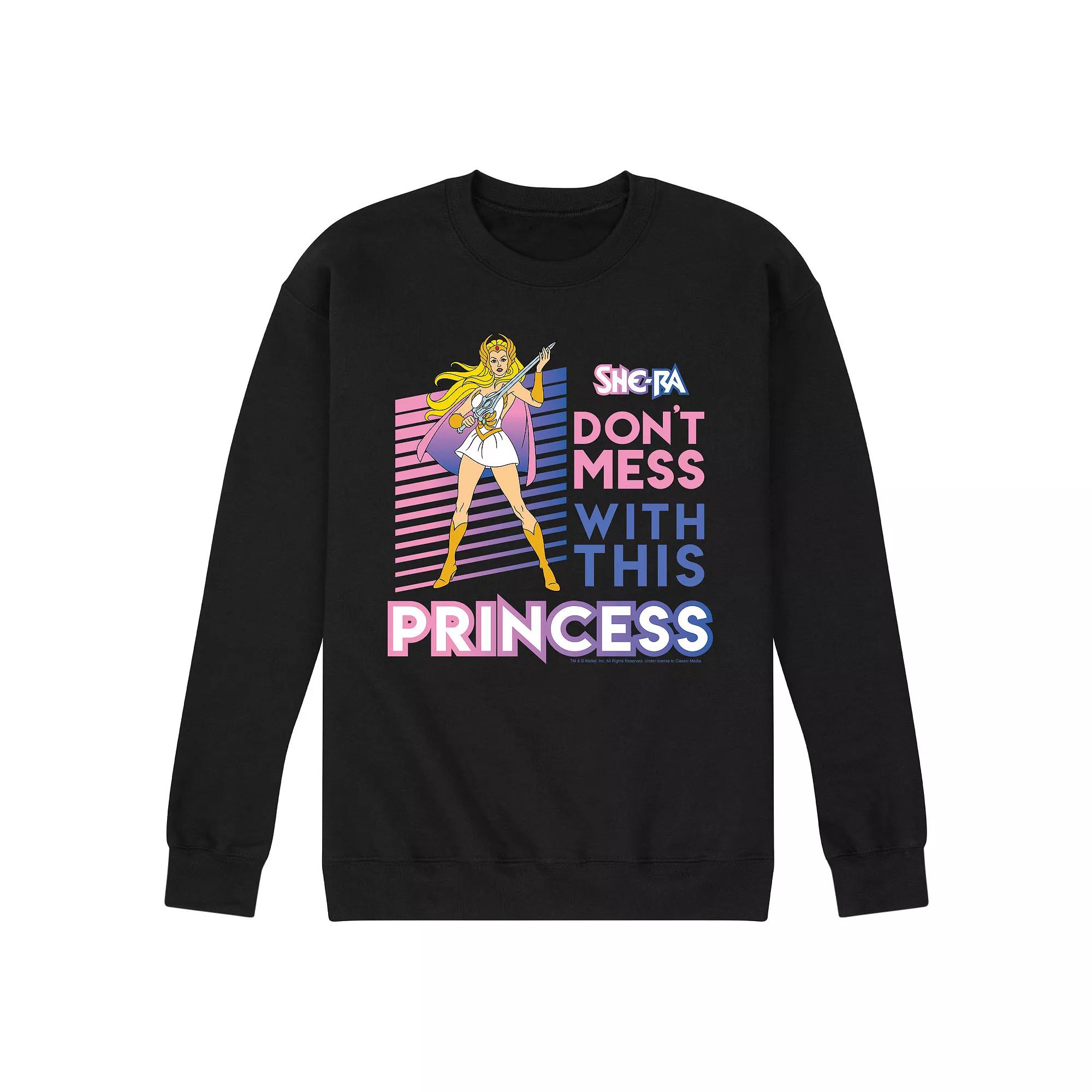 Men's She-Ra Don't Mess Princess Graphic Fleece Pullover,  Product Image
