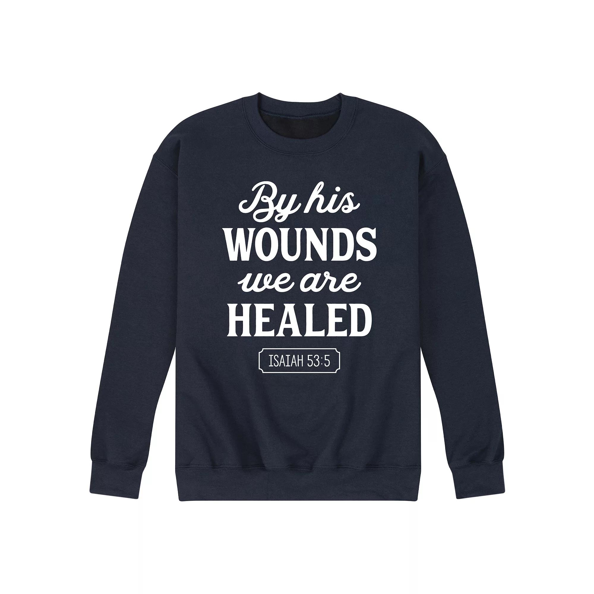 Men's By His Wounds Isaiah Fleece Sweatshirt,  Product Image