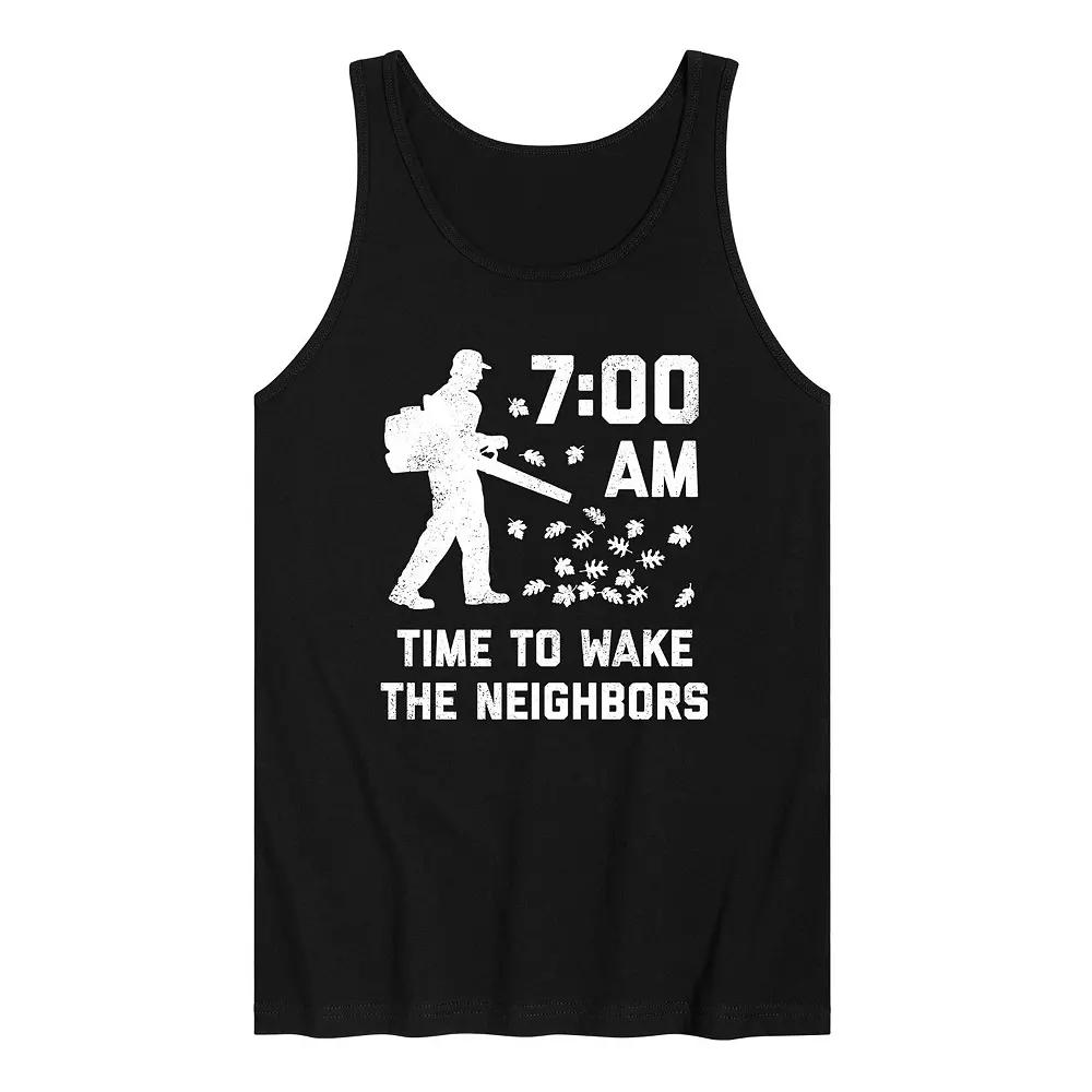 Men's Time To Wake Neighbors Up Tank Top,  Product Image