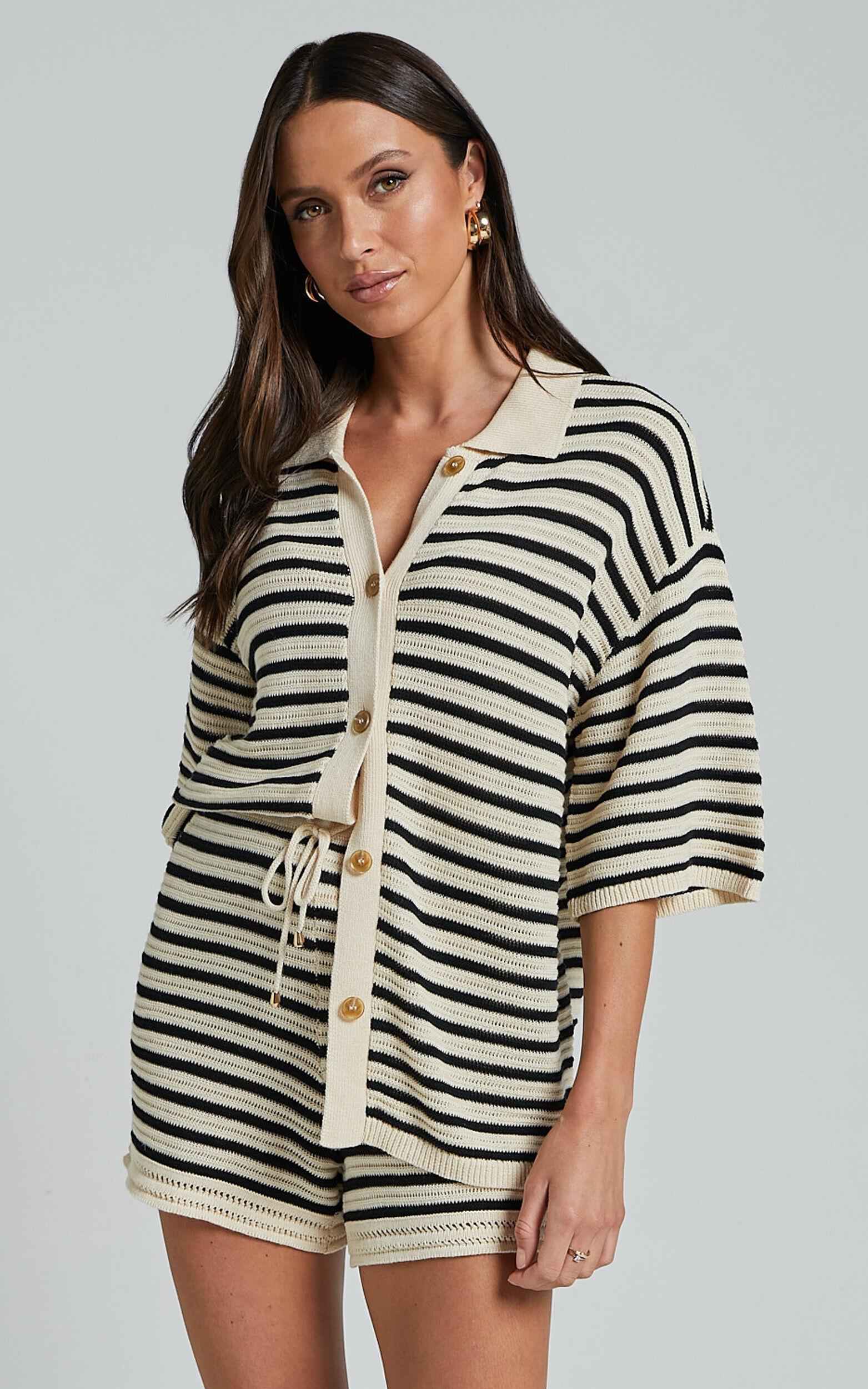 Runaway The Label - Cherie Short in Sand/Black Product Image