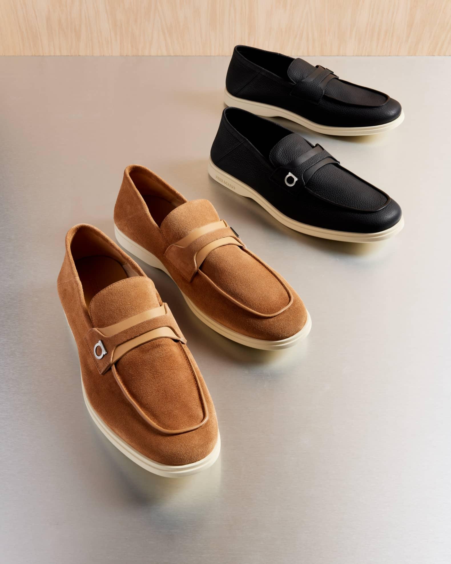Men's Drame Leather Gancio Penny Loafers Product Image