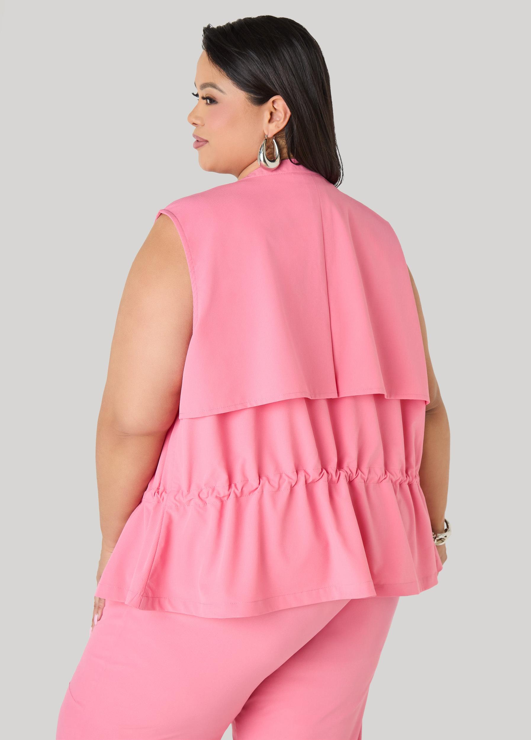 Storm Flap Drawstring Waist Vest Product Image