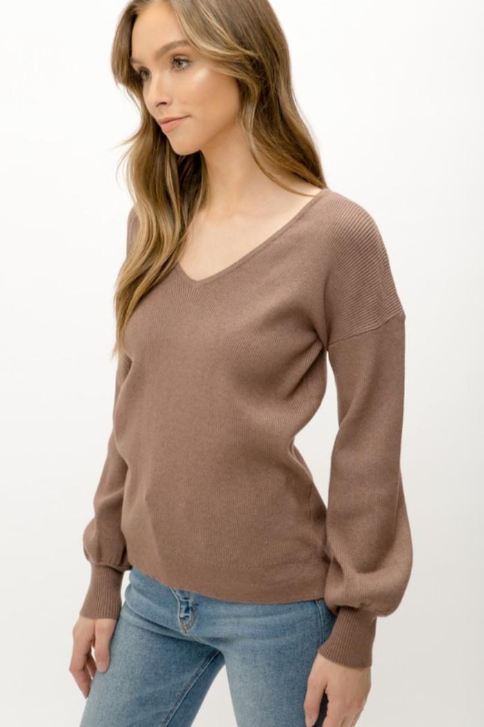 V Neck Sweater Product Image