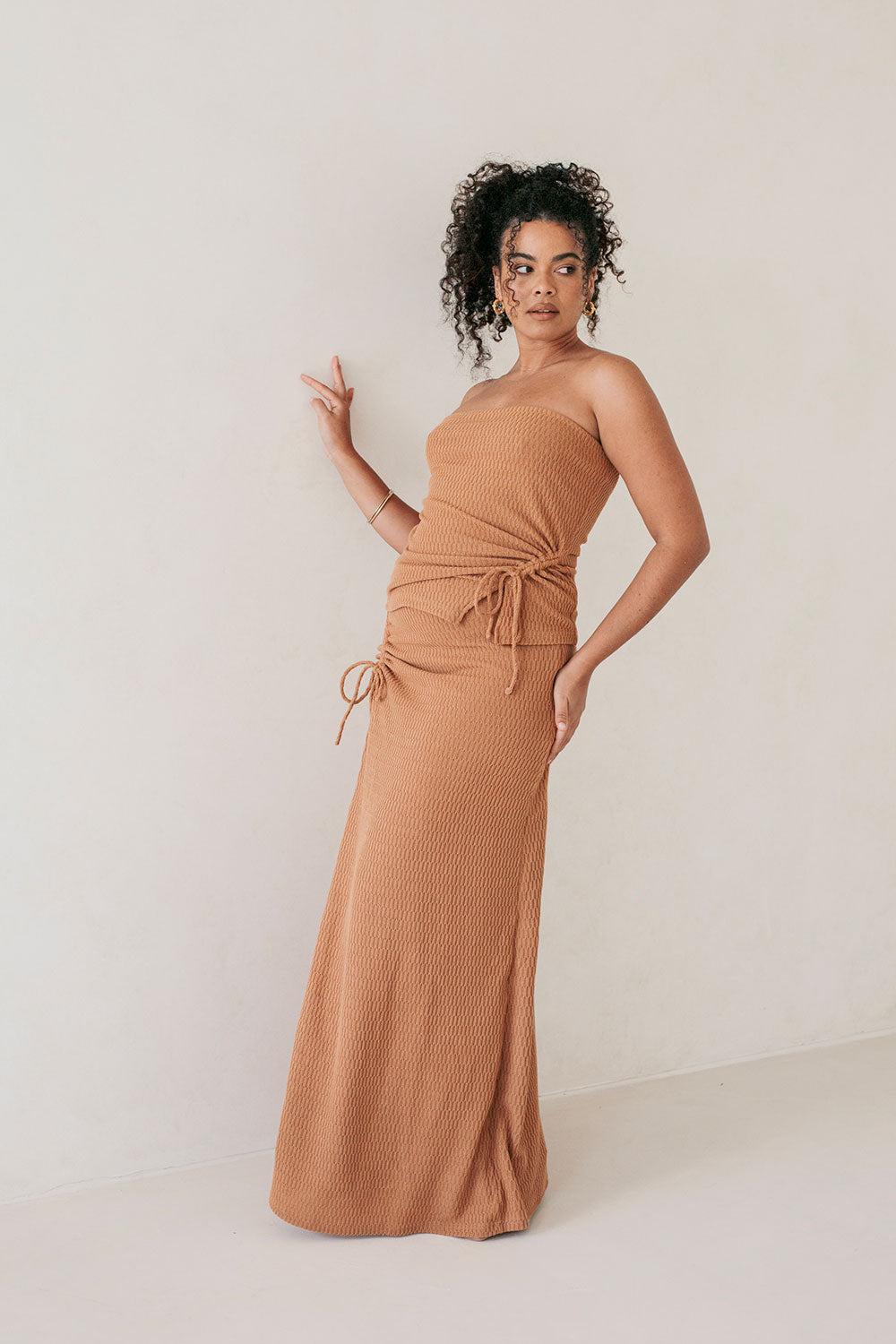 Jenna Top - Brown Product Image