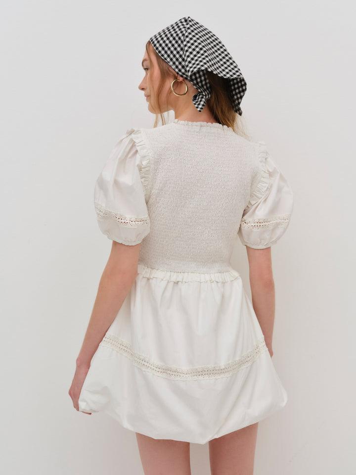 Sandy Mini Dress — White Product Image