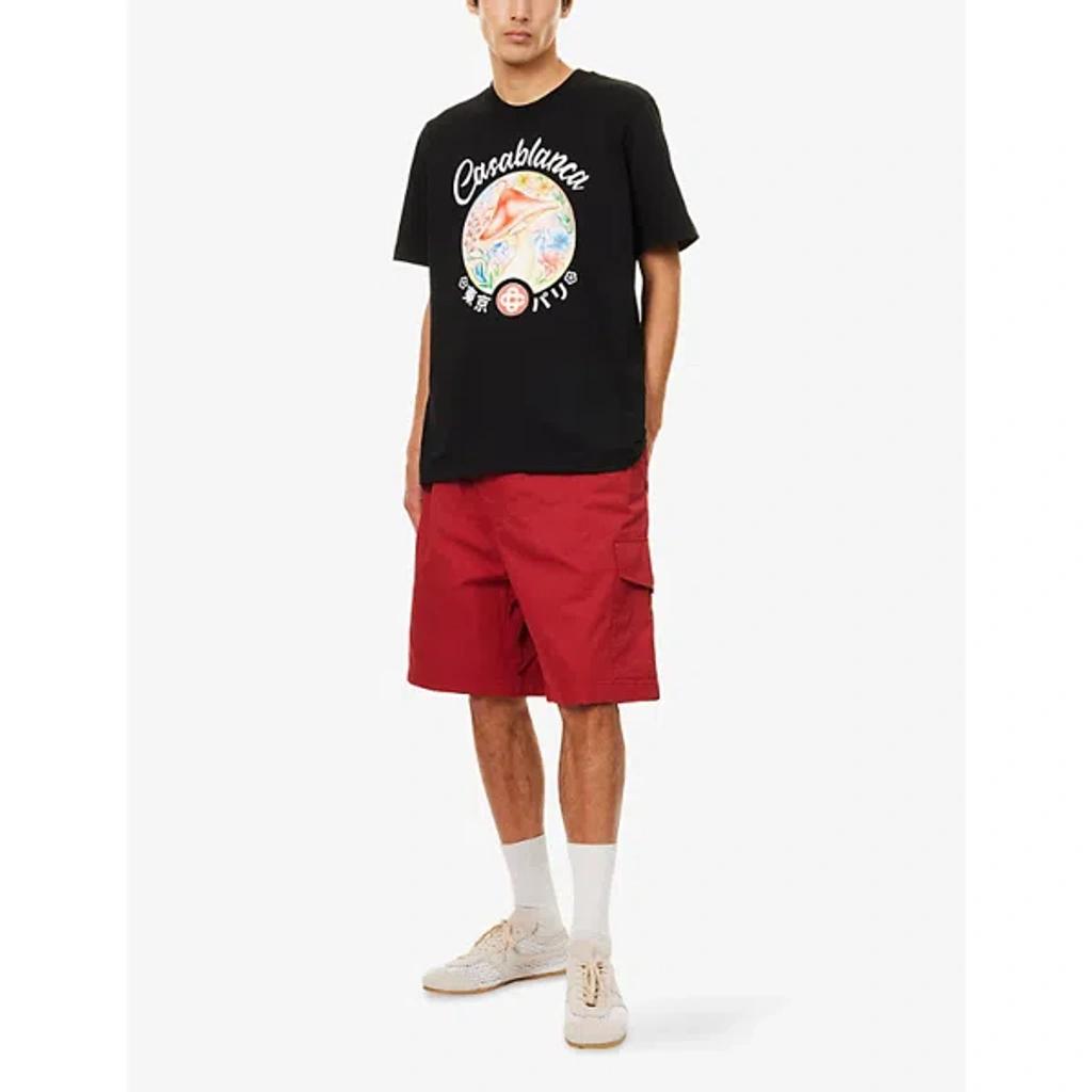 Black Mushroom Emblem T-shirt Product Image