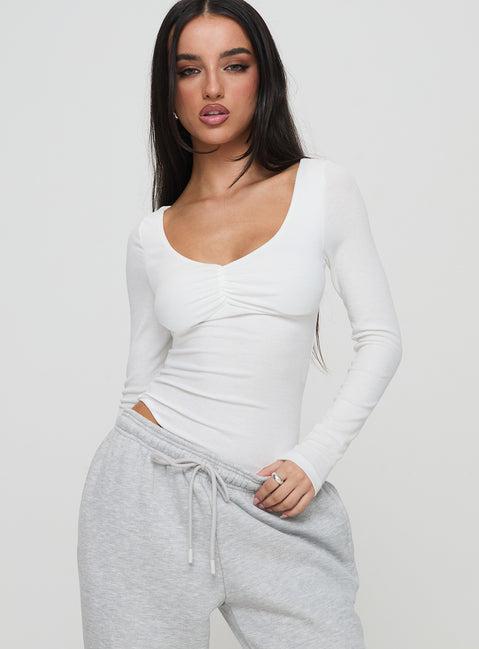 Lunella Bodysuit White Product Image