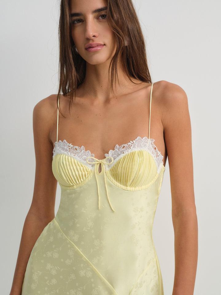 Chania Midi Dress — Yellow Product Image