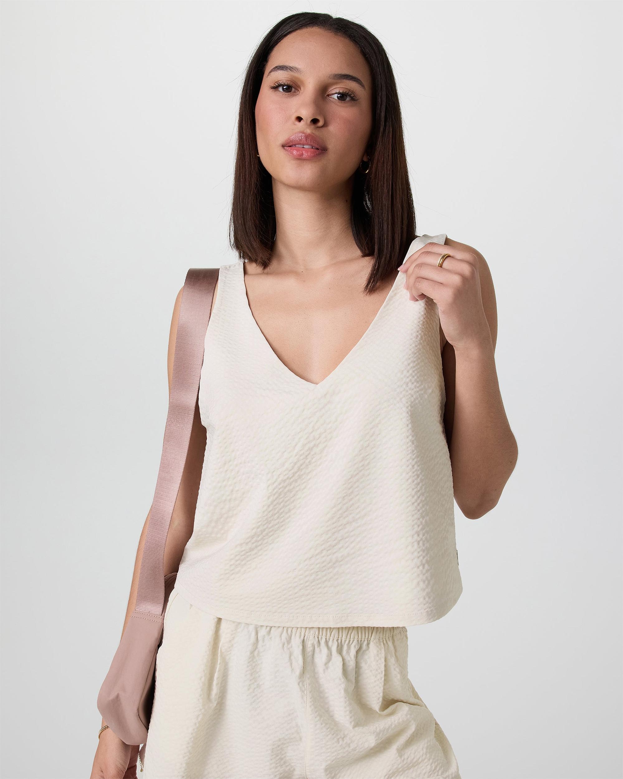Villa Textured Crop Tank Product Image