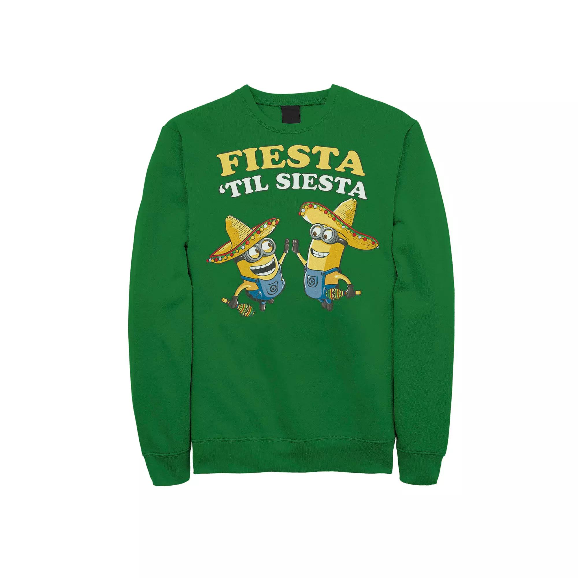 Men's Despicable Me Minions Fiesta Til Siesta Sweatshirt,  Product Image