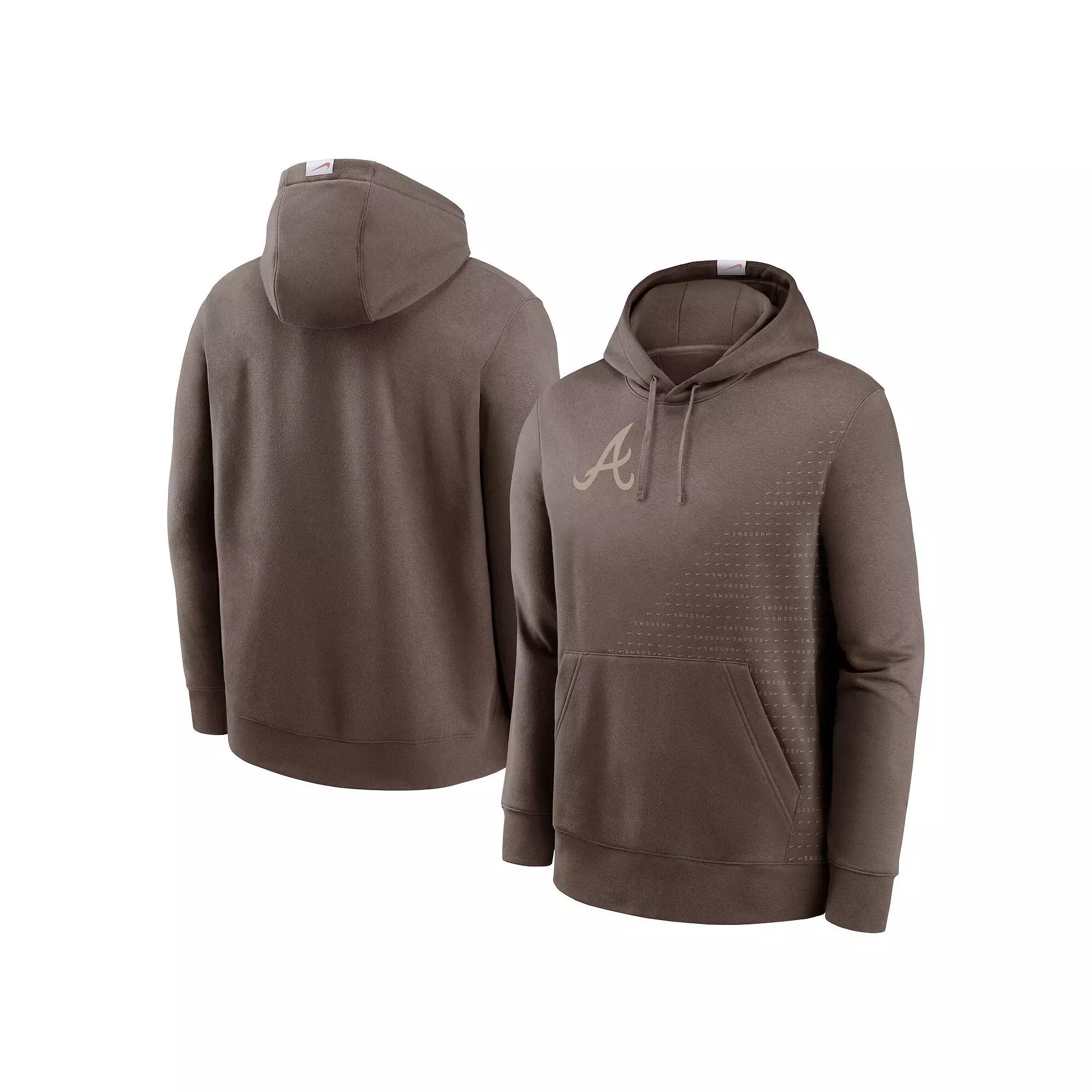 Men's Nike Light Brown Atlanta Braves Statement Pullover Hoodie,  Product Image