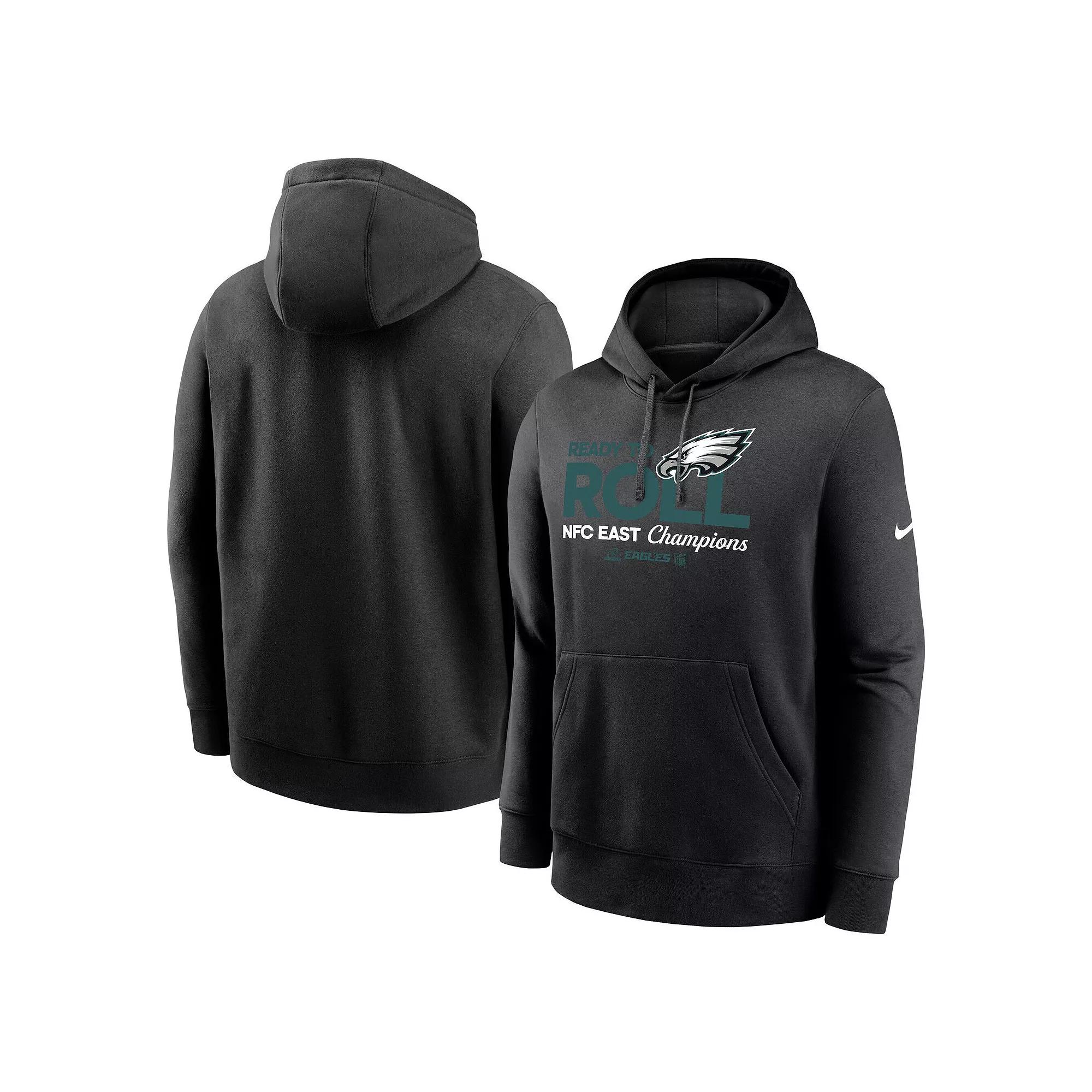 Men's Nike  Black Philadelphia Eagles 2024 NFC East Division Champions Locker Room Trophy Collection Pullover Hoodie, Size: Medium Product Image