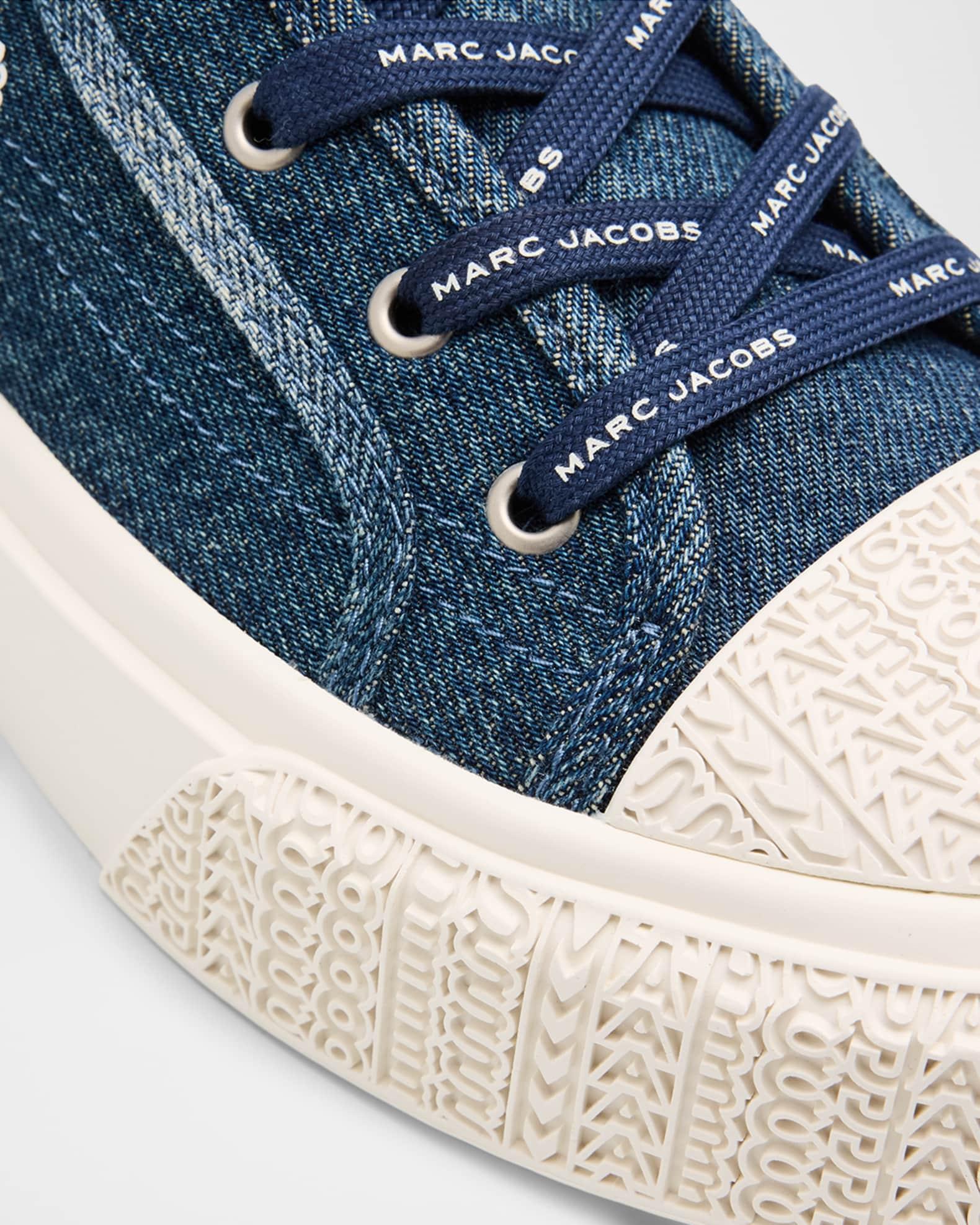 The Sequined Denim High-Top Sneakers Product Image