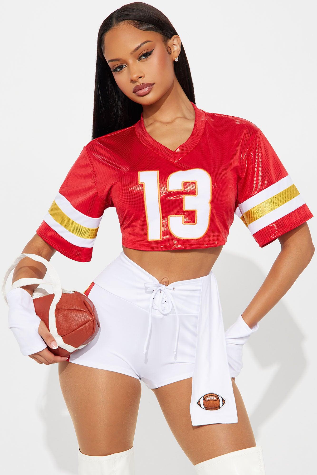 Cheer You On 5 Piece Costume Set - Red/combo Female Product Image