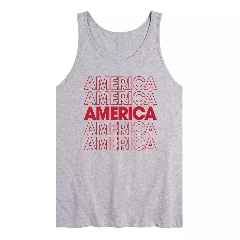 Men's America Repeated Tank Top,  Product Image