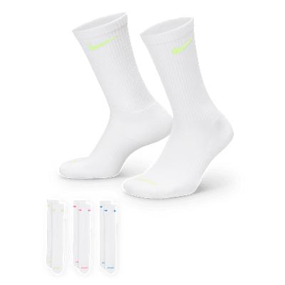 Nike Unisex Everyday Plus Cushioned Training Crew Socks (3 Pairs) | SX6888-938 Product Image