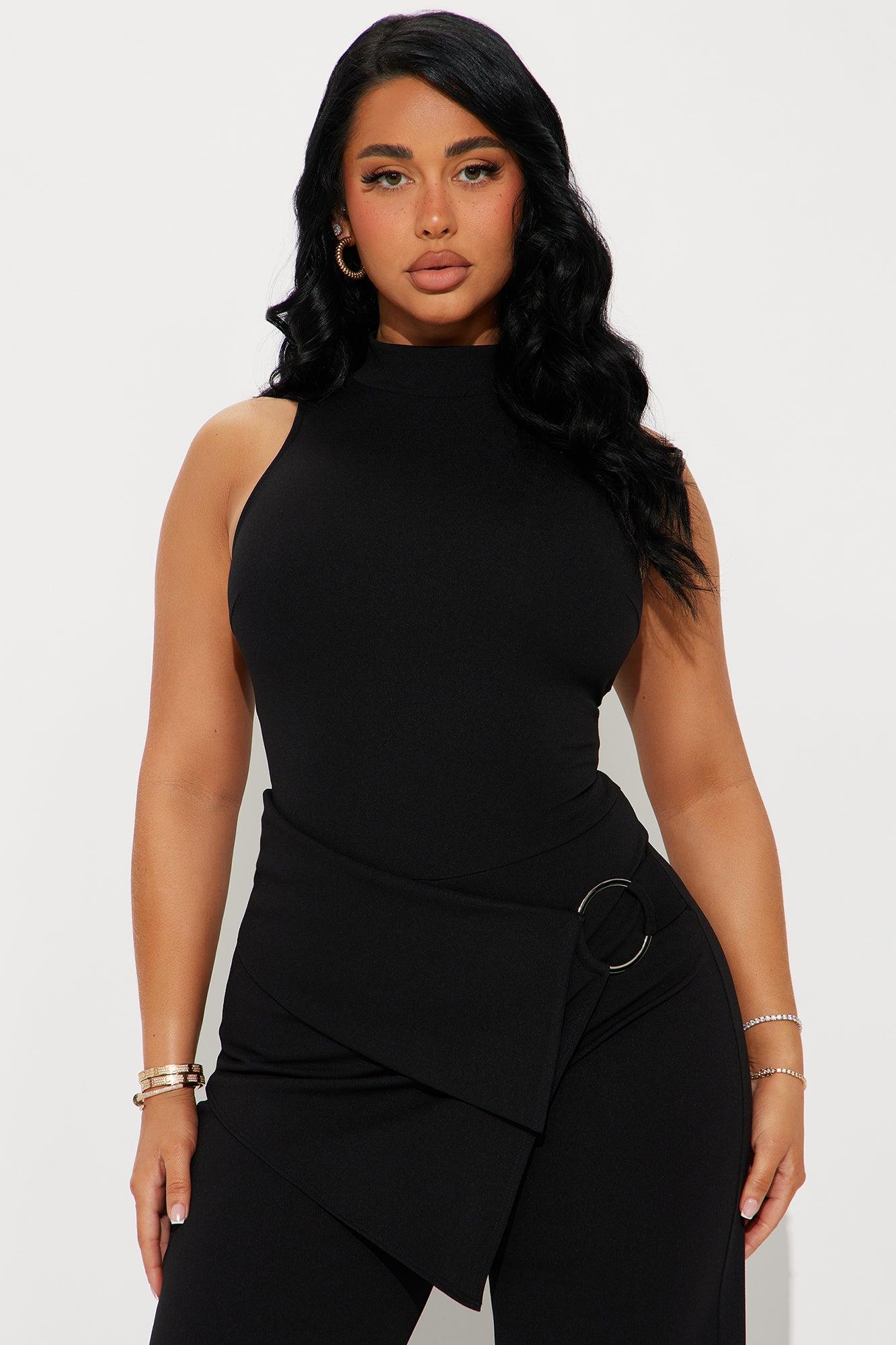 Valeria Wide Leg Jumpsuit - Black Product Image