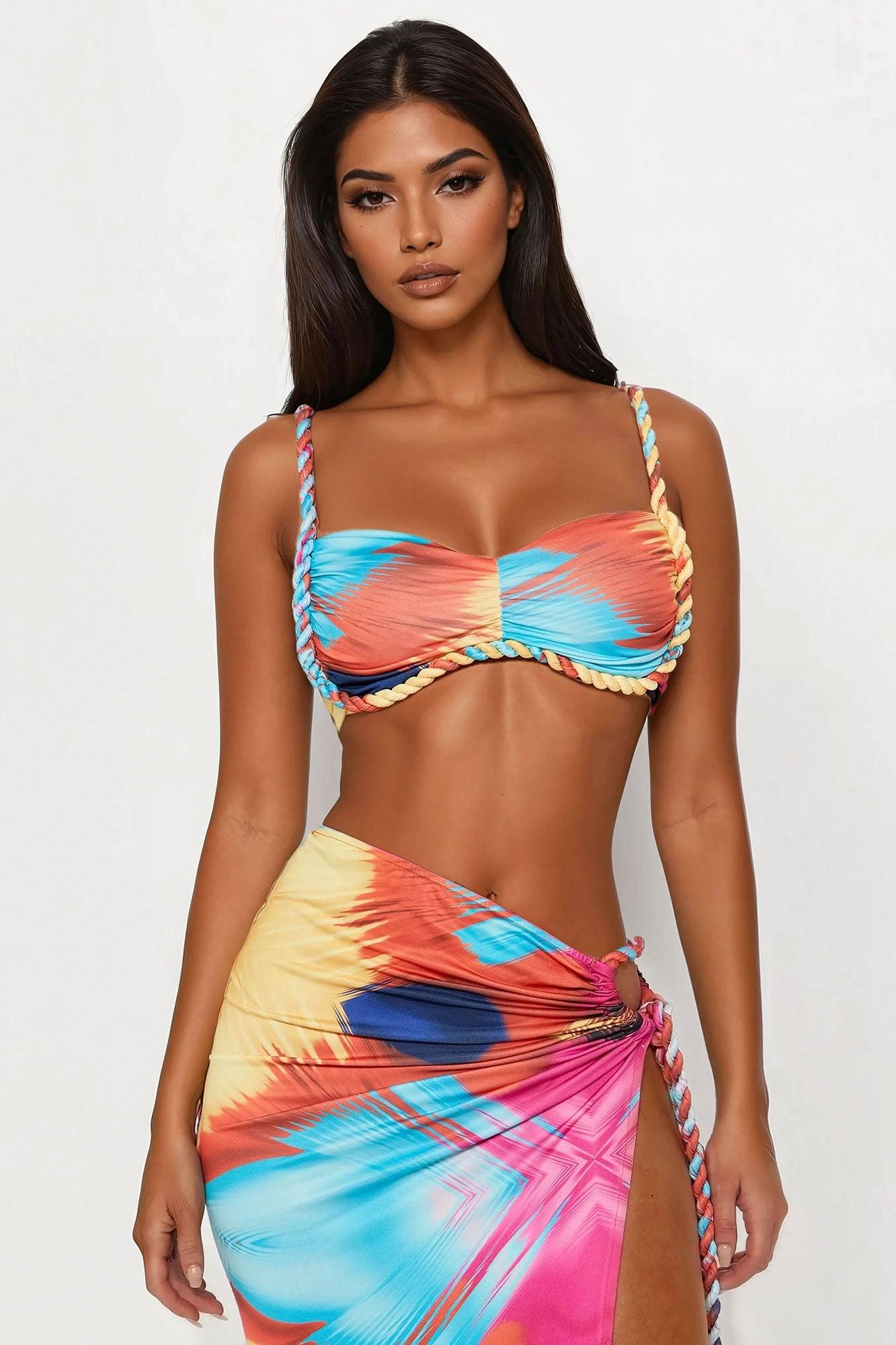 Beach Bombshell Maxi Skirt Set - Multi Color Female Product Image