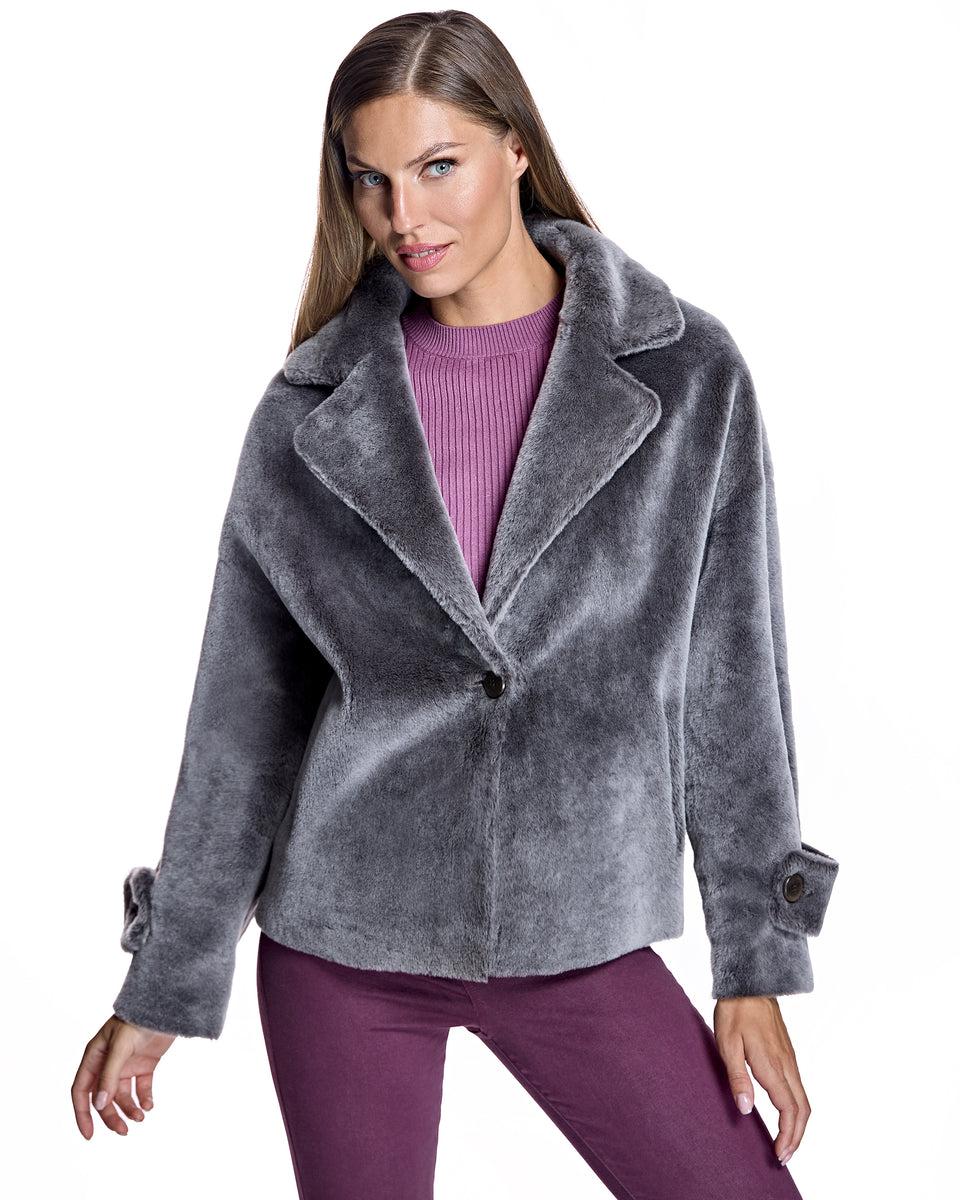 REVERSIBLE SHEARLING LAMB JACKET Product Image
