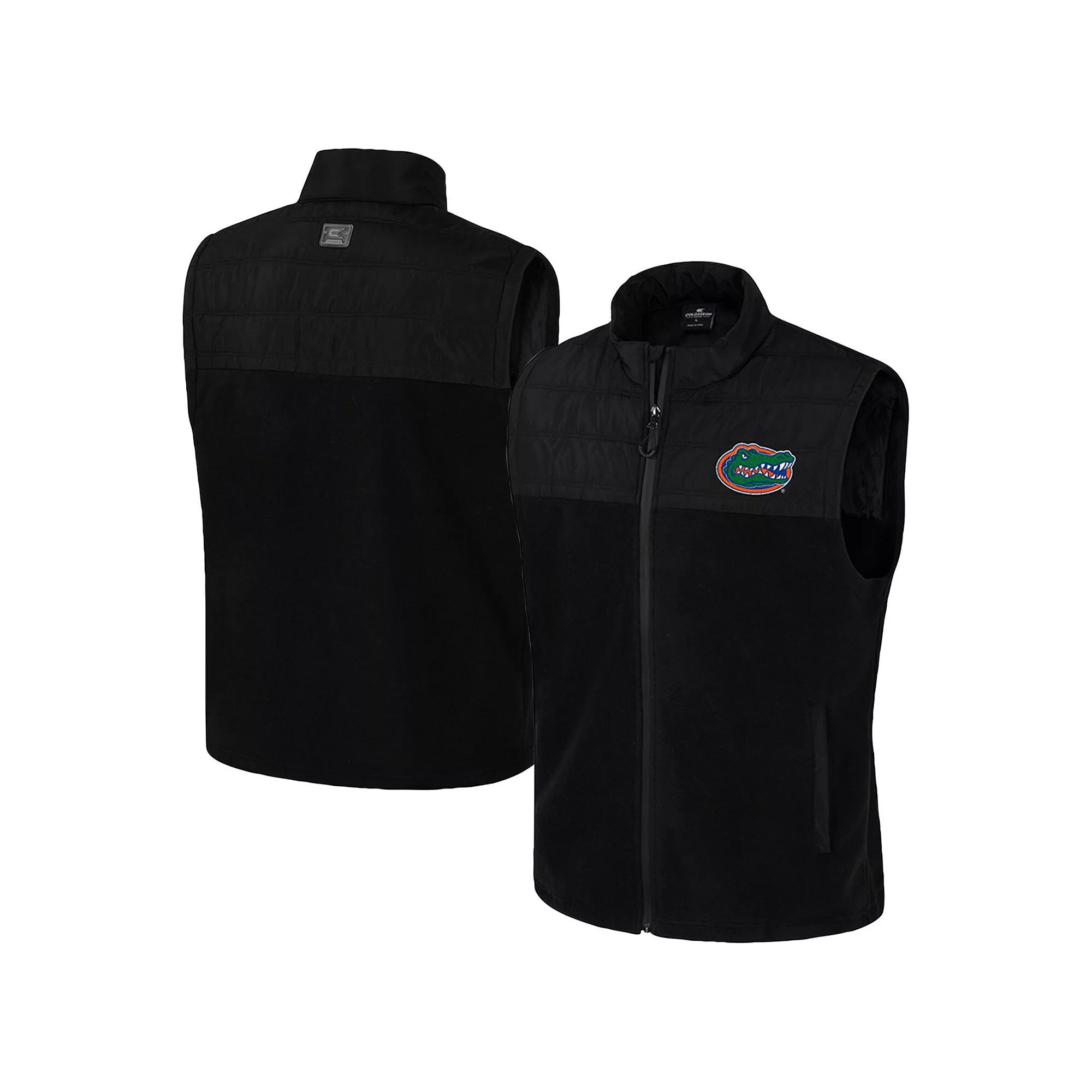 Men's Colosseum  Black Florida Gators Block The Sun Full-Zip Vest, Size: XL Product Image