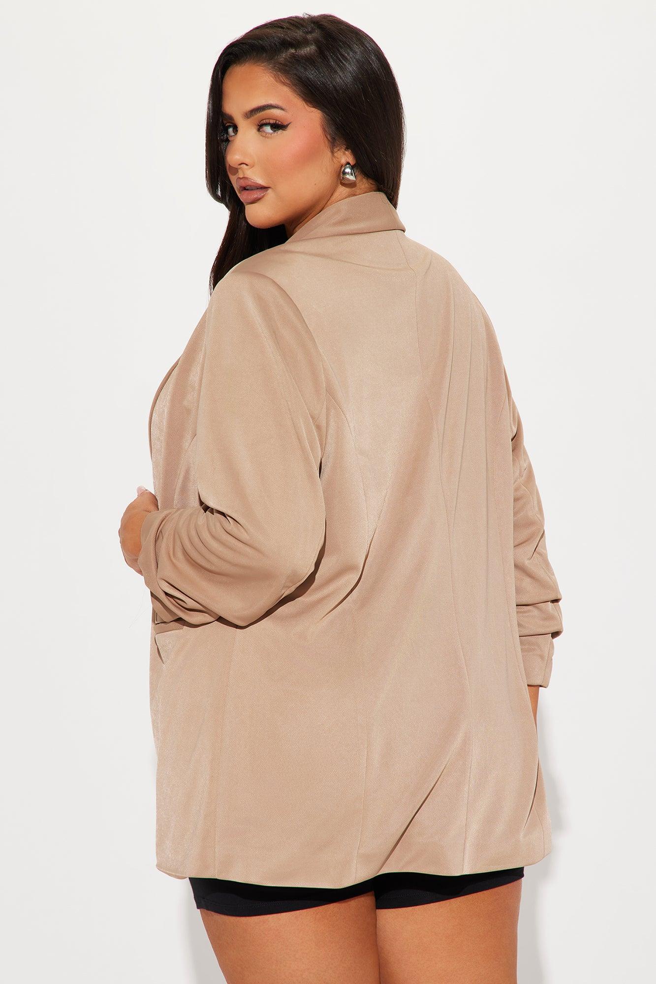 The Harlow Blazer - Taupe Product Image