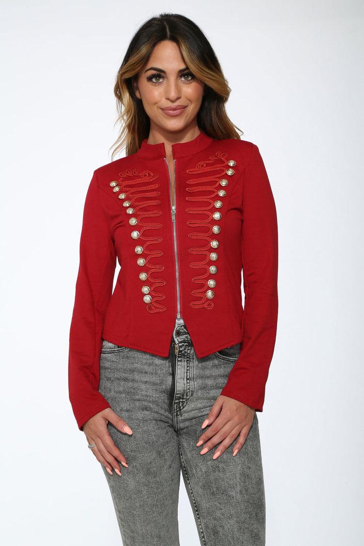 Red Military Jacket Product Image