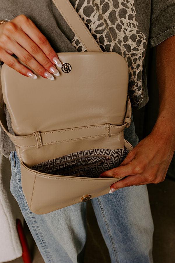 Cafe Cutie Faux Leather Woven Crossbody Product Image