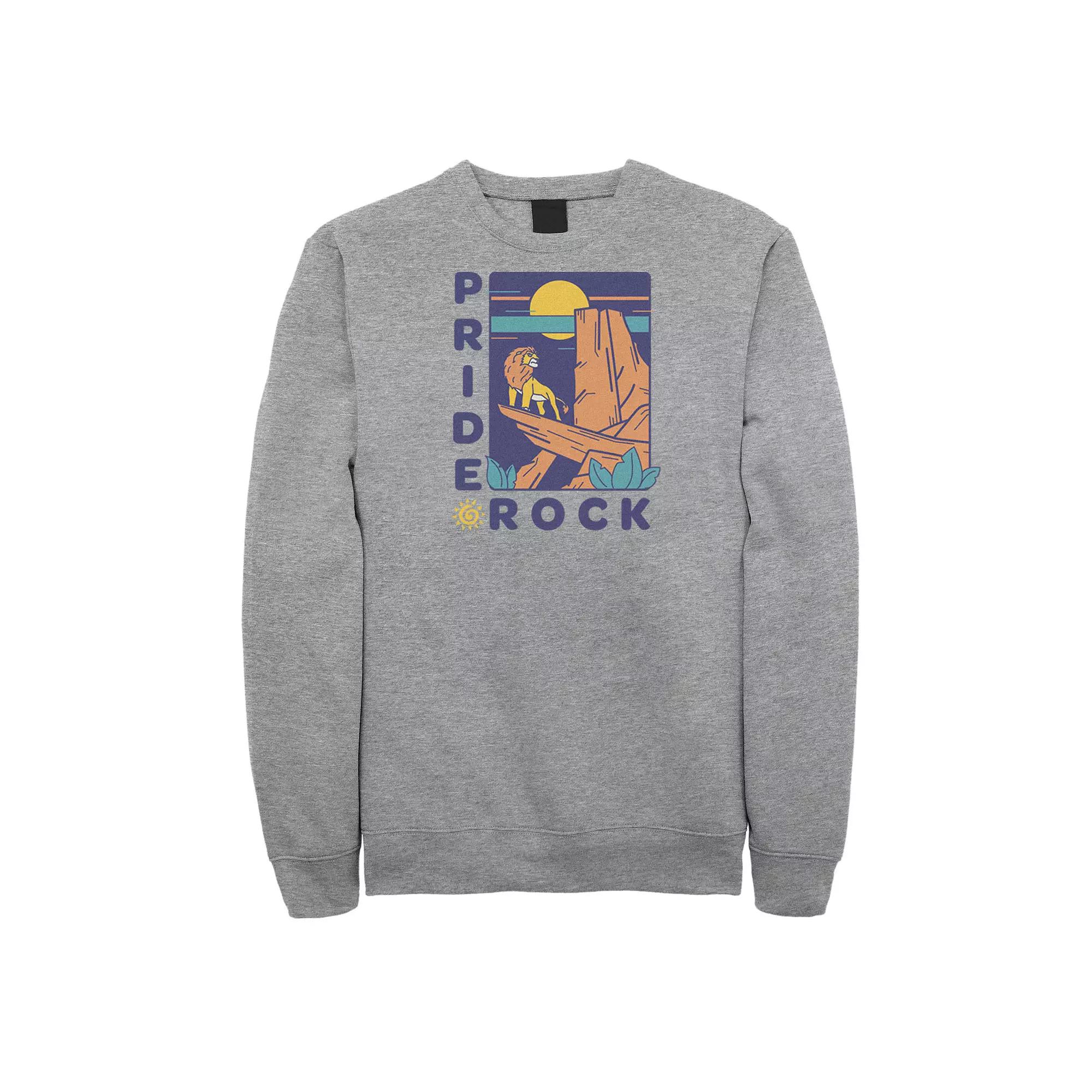 Disney's The Lion King Simba Men's Pride Rock Simple Text Sweatshirt,  Product Image