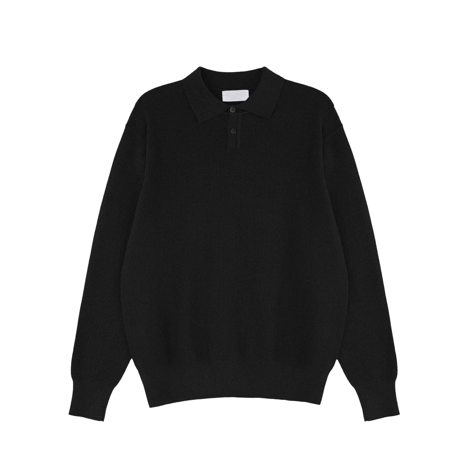 RT No. 10934 KNIT POLO LONGSLEEVE Product Image