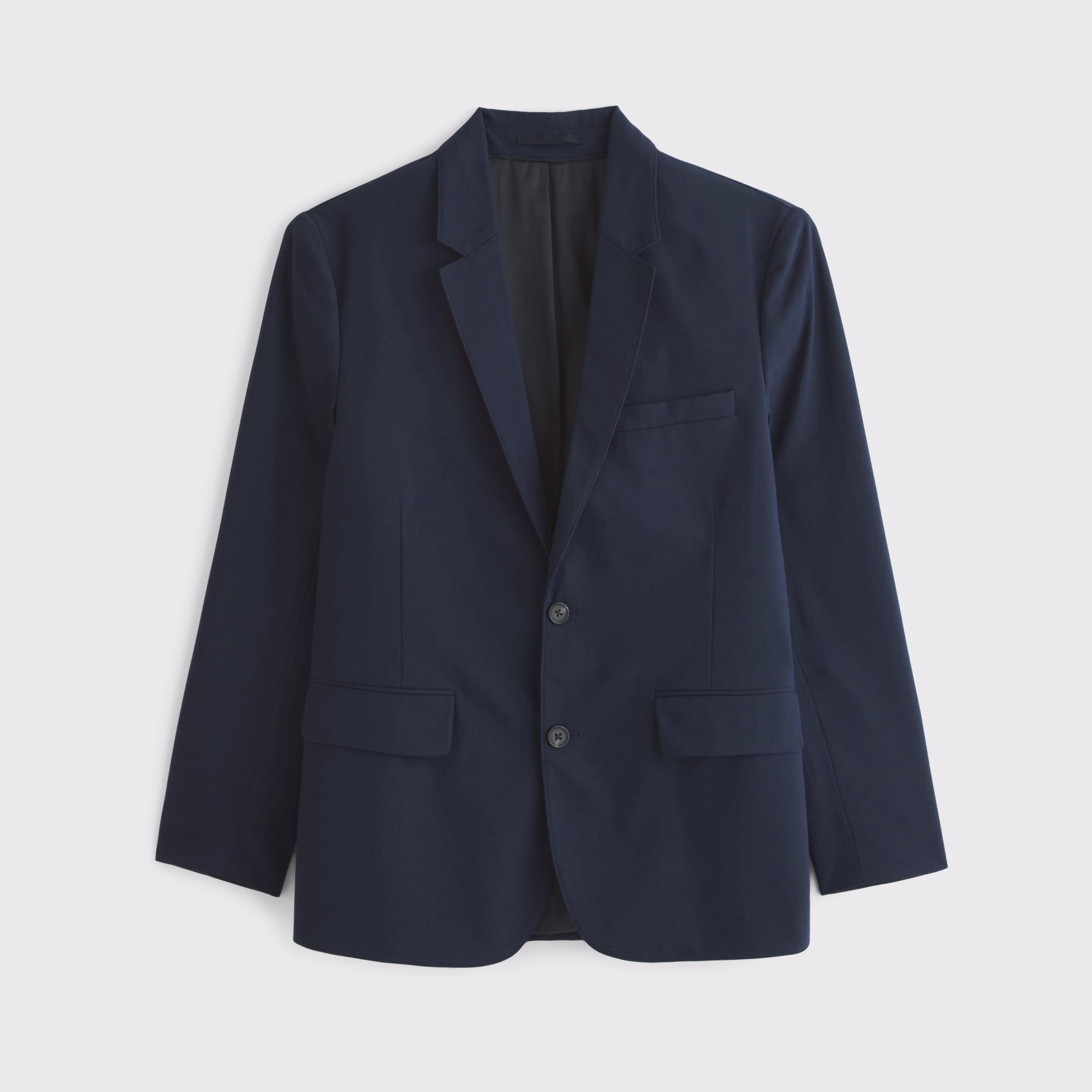 The A&F Collins Athletic Fit Linen-Blend Blazer Product Image