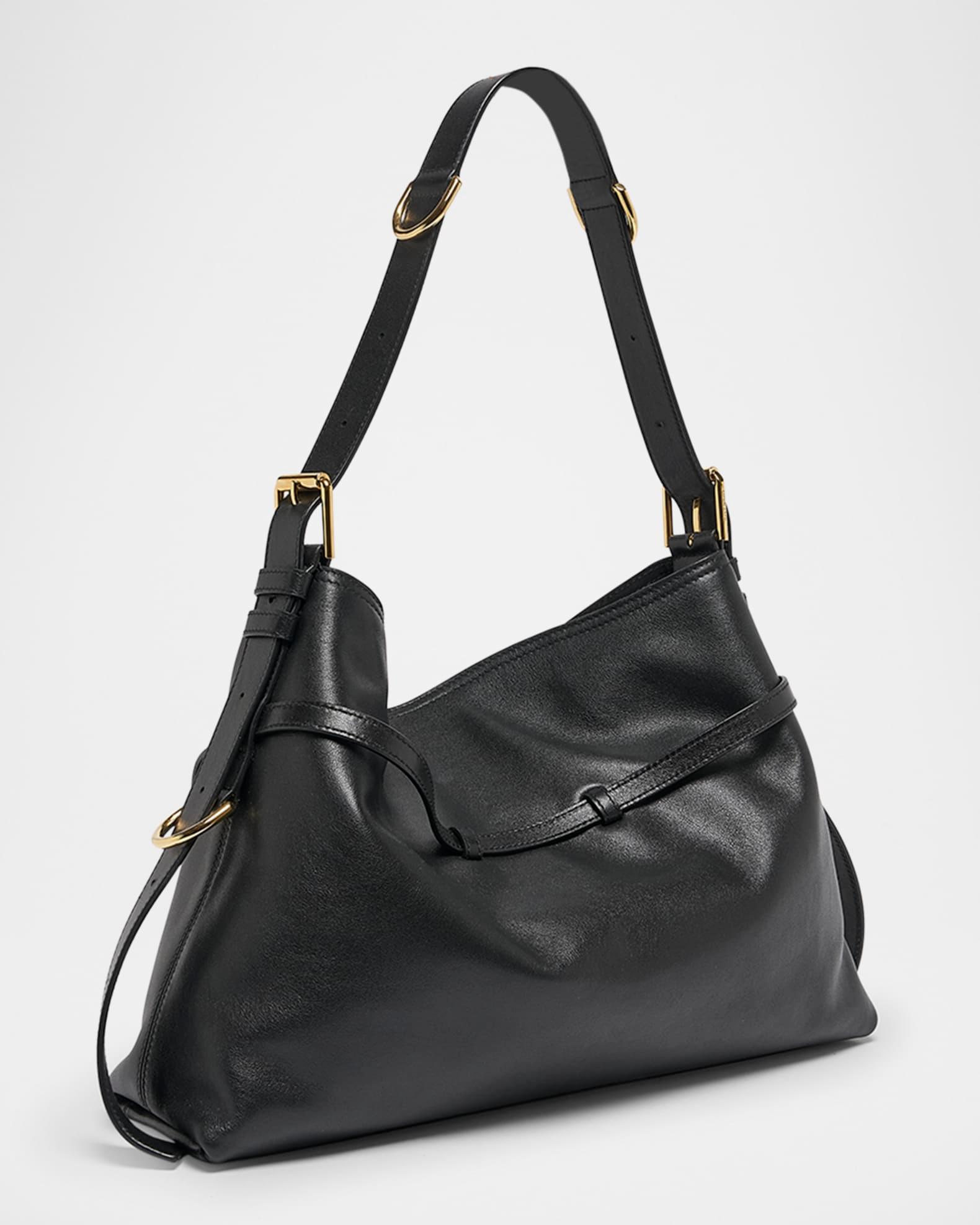 Voyou Medium Shoulder Bag in Shiny Leather Product Image