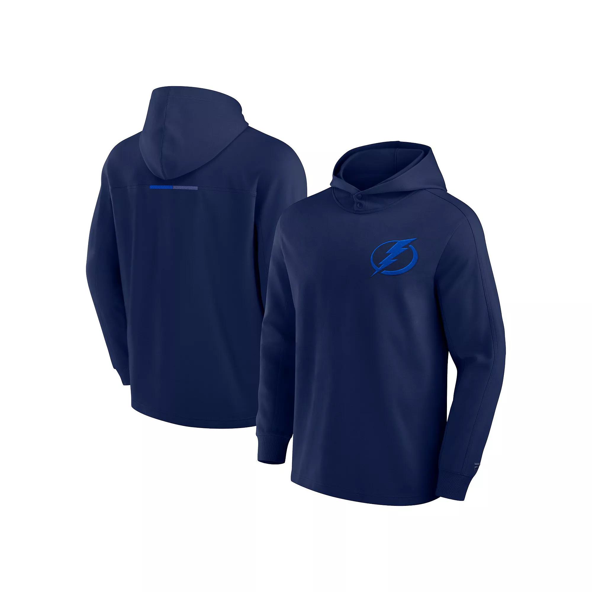 Men's Fanatics Signature Navy Colorado Avalanche Elements Lightweight Tri-Blend Fleece Hoodie, Adult Unisex,  Product Image