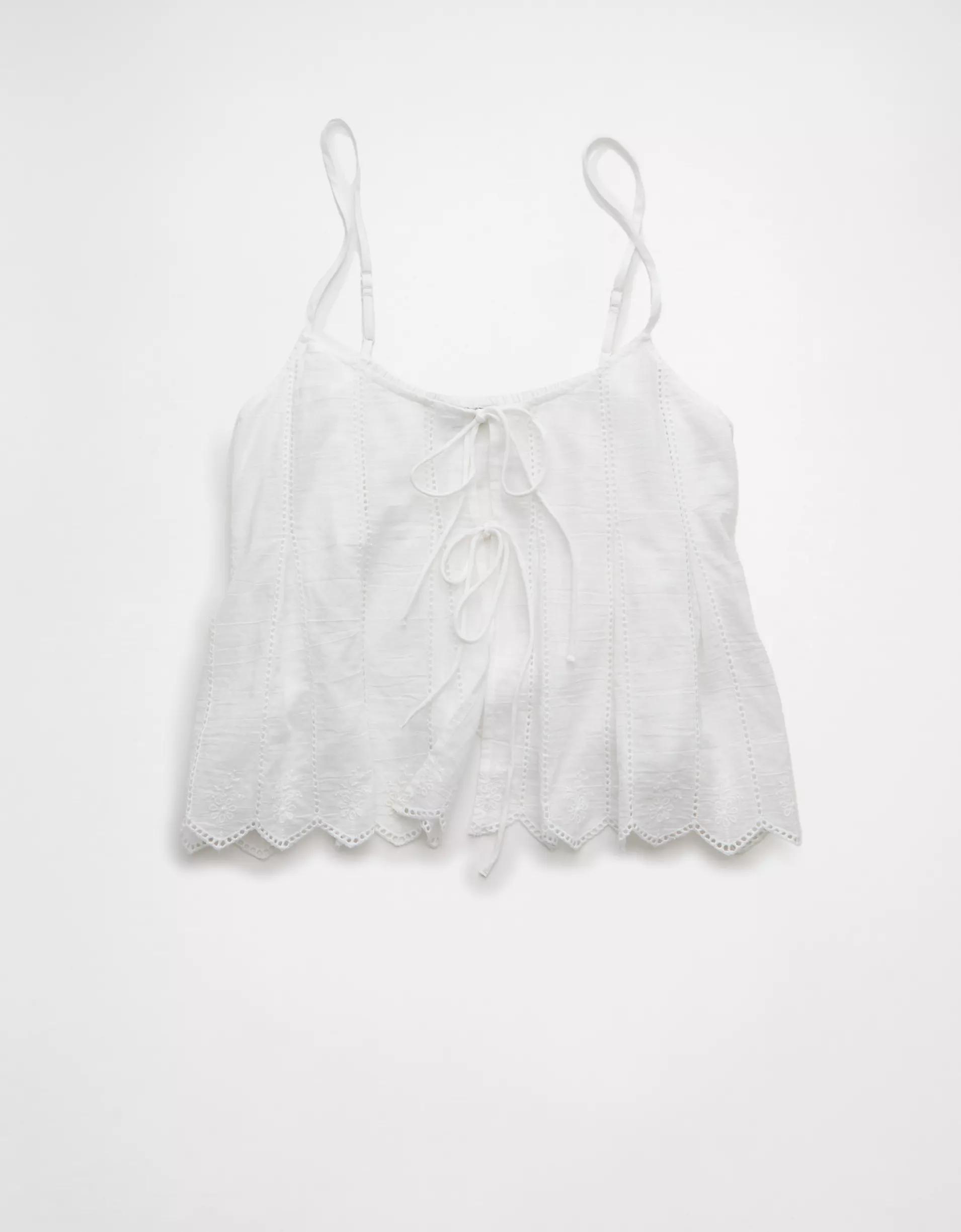 AE Pintuck Tie Front Cami Product Image