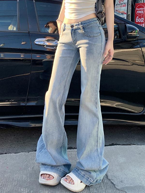 Vintage Personality Flare Jeans Product Image