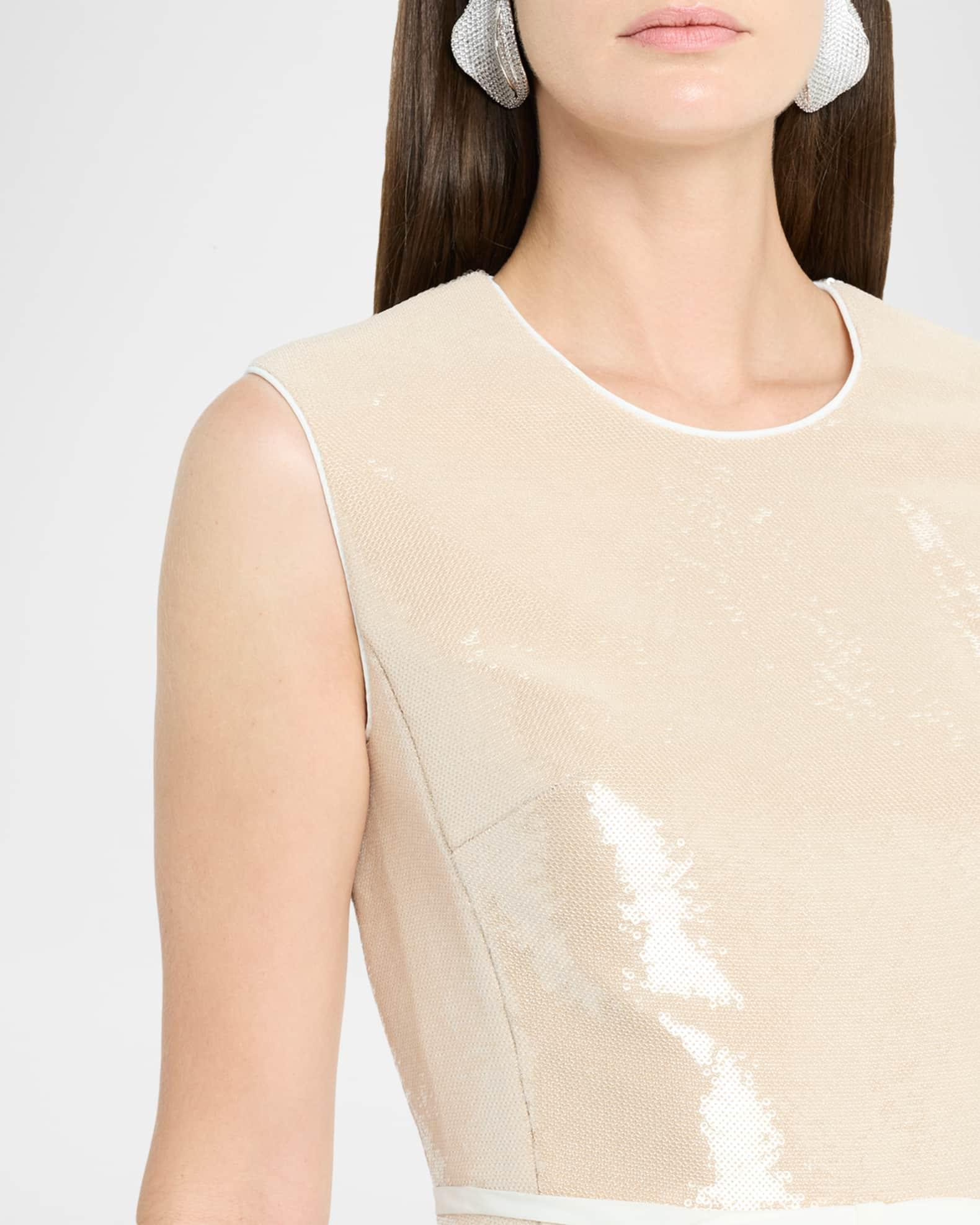 Sequined Sleeveless Ankle Dress Product Image