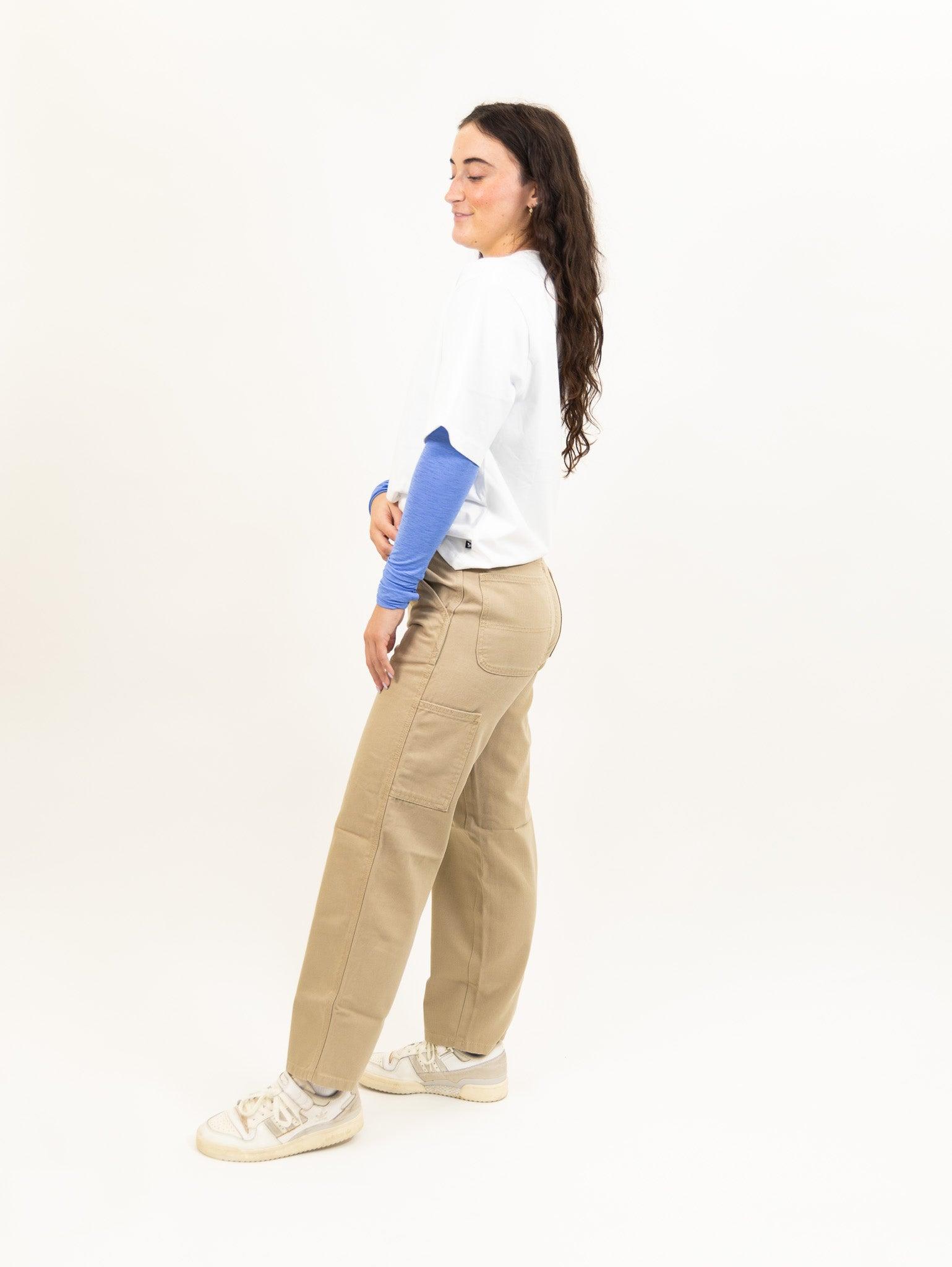 Dickies Women's Duck Canvas Pants - Stonewashed Desert Sand Product Image