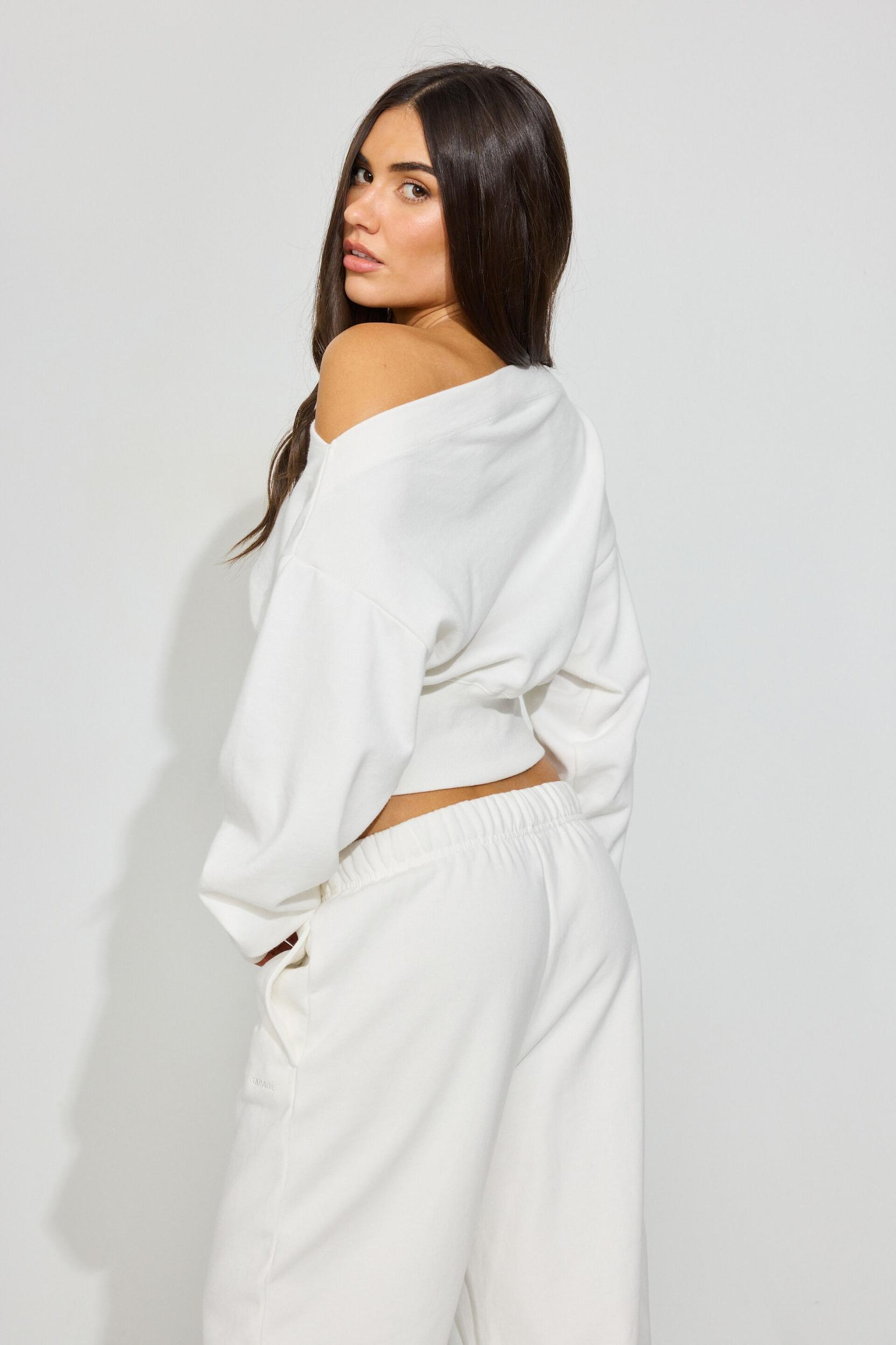 SoftTerry Rib Off Shoulder Sweater Product Image