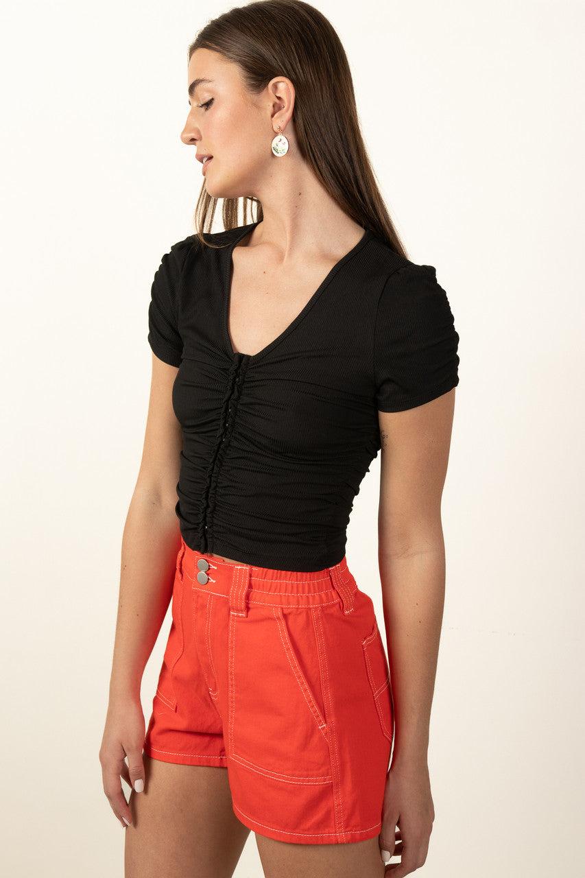 Hook and Eye Black Tee Product Image